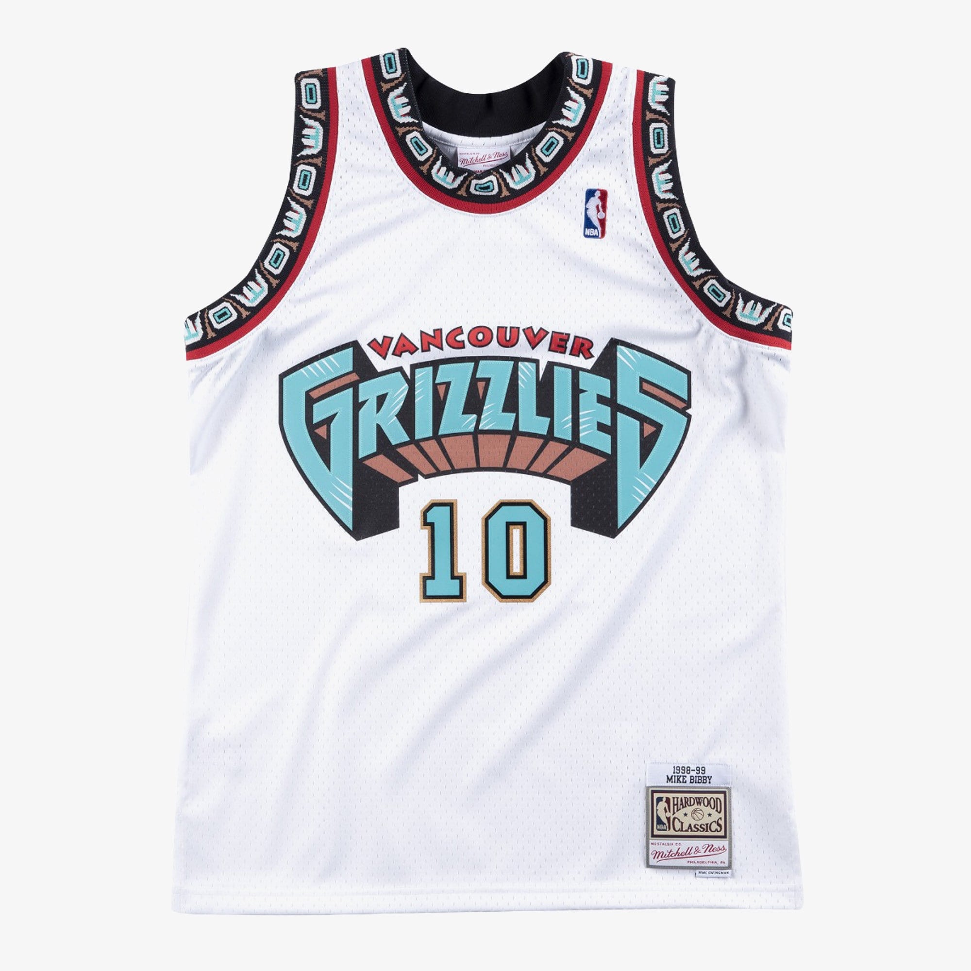 Vancouver Grizzlies Mitchell & Ness Home Swingman Jersey - Mike Bibby - Men's NBA Team Jersey Basketball Fan Apparel