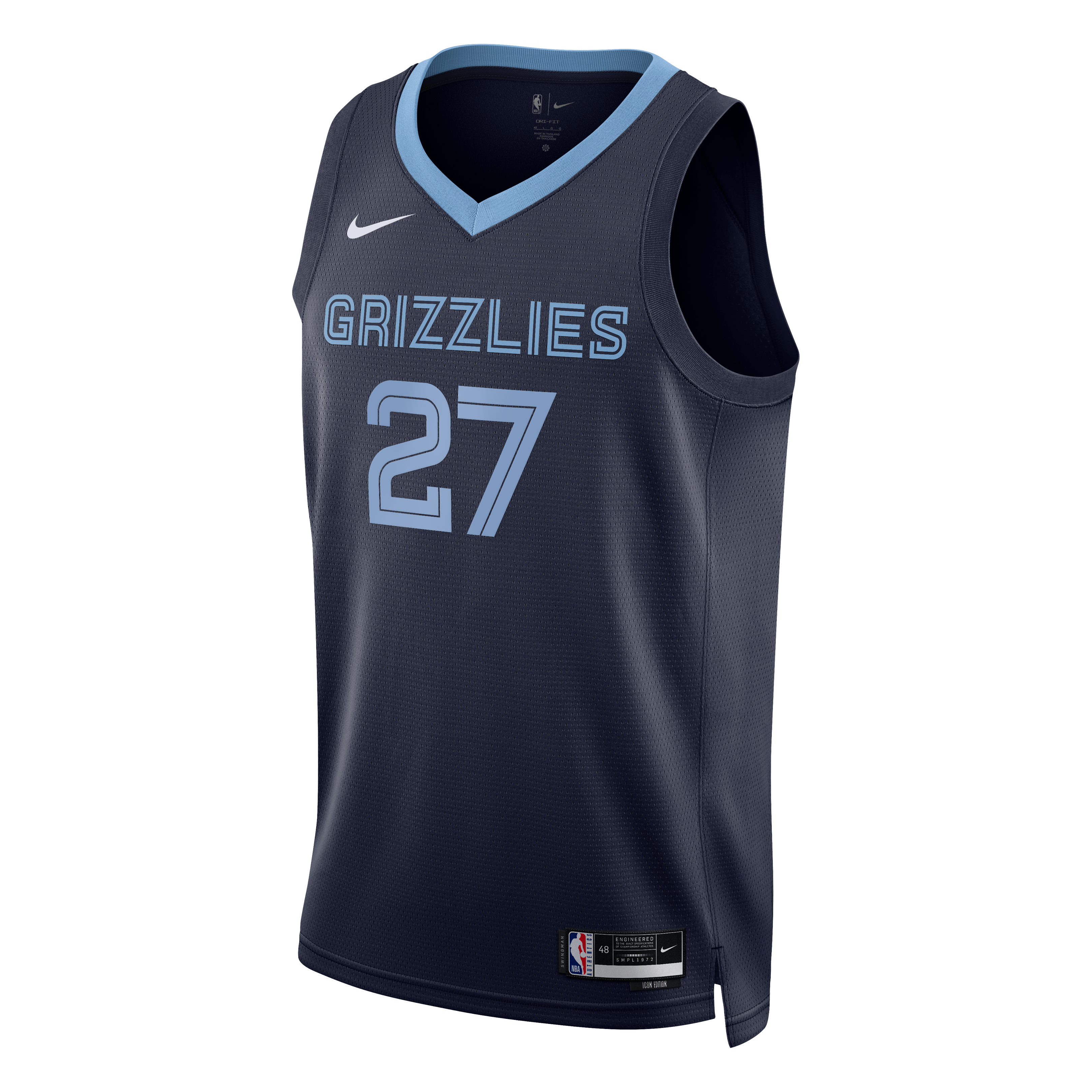 Memphis Grizzlies Nike Icon Swingman Jersey - Black - Cameron Boozer - Unisex NBA Team Jersey Basketball Fan Apparel