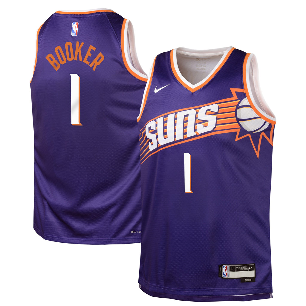 Phoenix Suns NBA Icon Swingman Jersey - Devin Booker - Youth NBA Team Jersey Basketball Fan Apparel