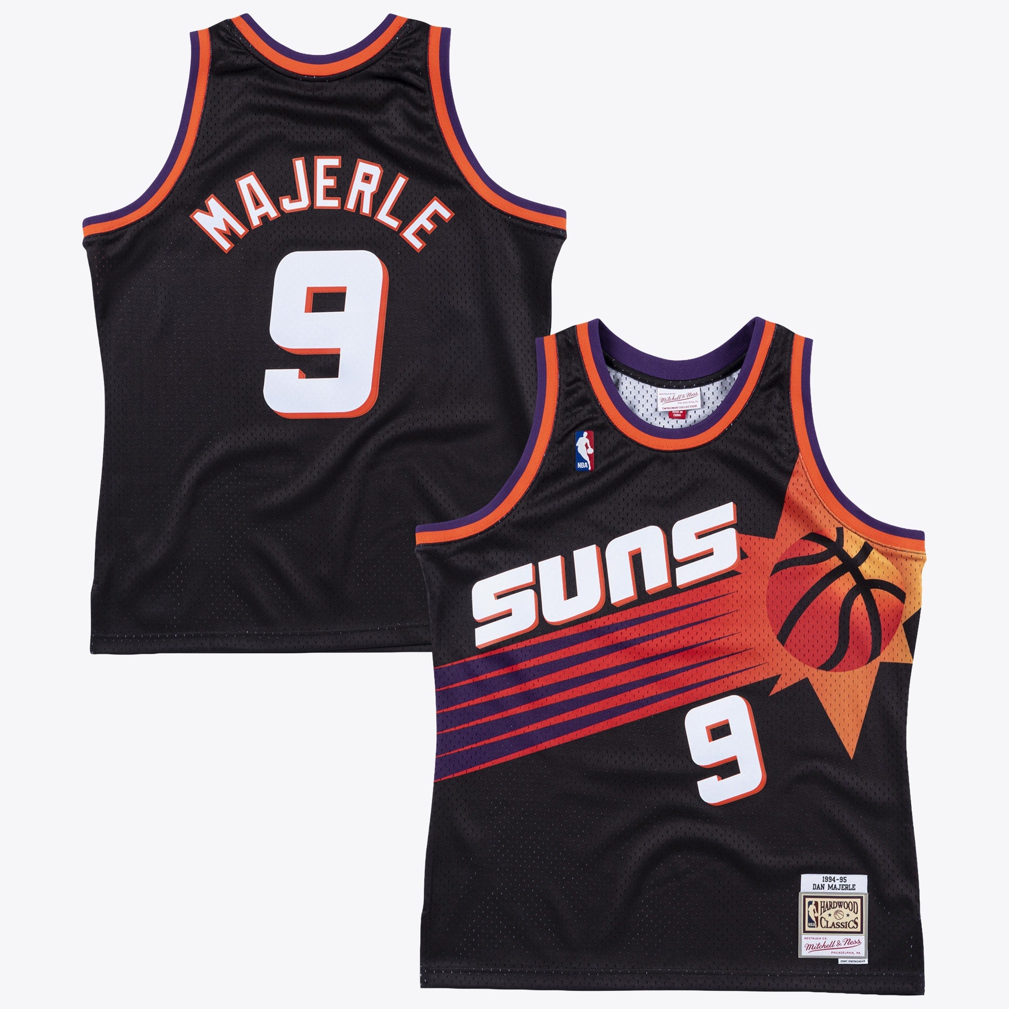Phoenix Suns Mitchell & Ness Dan Majerle 1994 Swingman Alt Road Authentic Jersey - Black NBA Team Jersey Basketball Fan Apparel