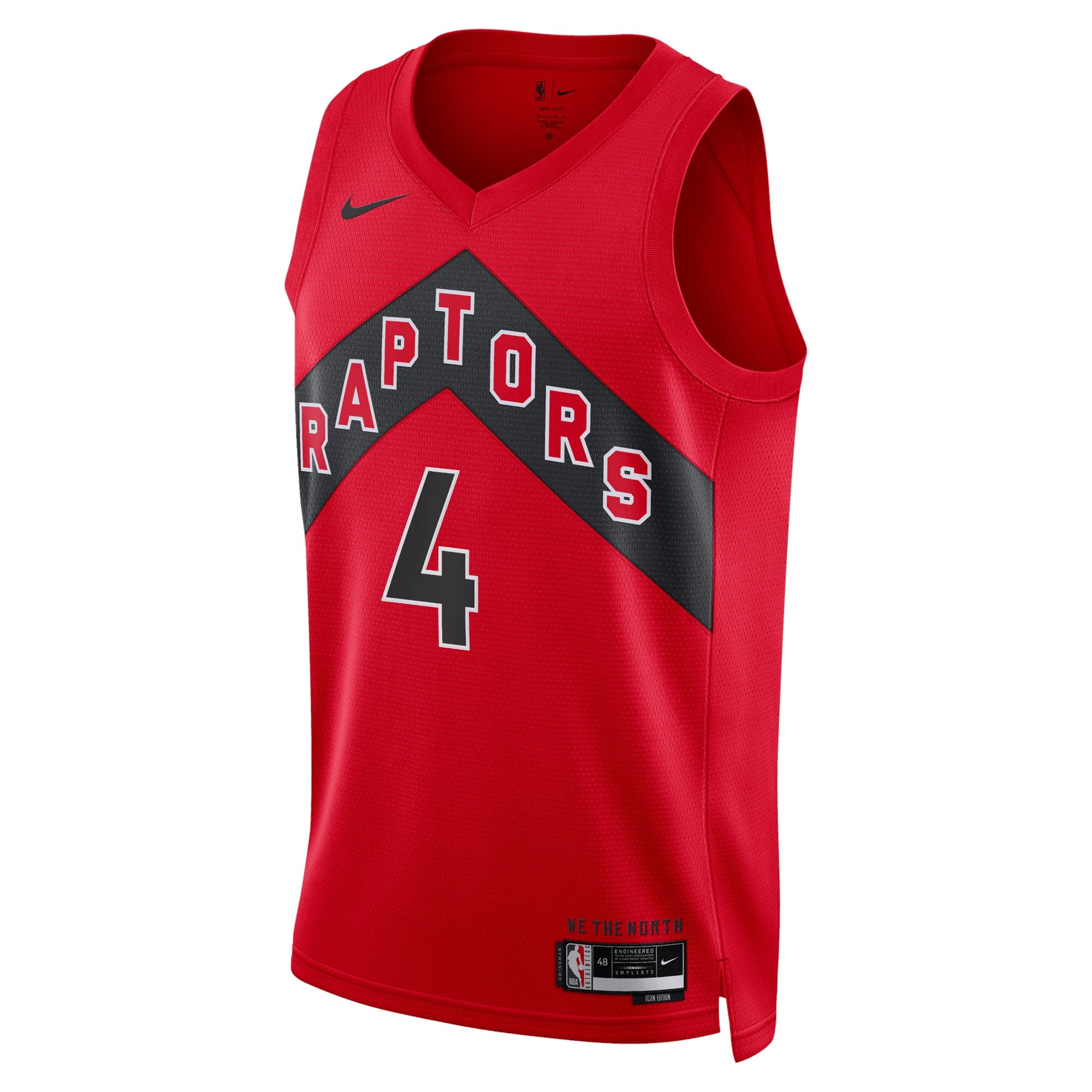 Toronto Raptors Nike Icon Edition Swingman Jersey - Red - Scottie Barnes - Unisex NBA Team Jersey Basketball Fan Apparel