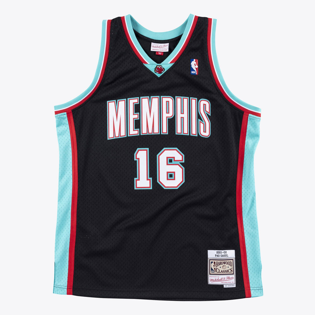 Memphis Grizzlies Mitchell & Ness Swingman Jersey Pau Gasol 2001-02 NBA Team Jersey Basketball Fan Apparel