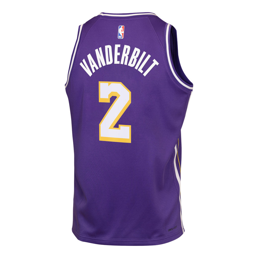 Los Angeles Lakers Jordan Brand Statement Edition Jersey - Purple - Jarred Vanderbilt - Youth NBA Team Jersey Basketball Fan Apparel