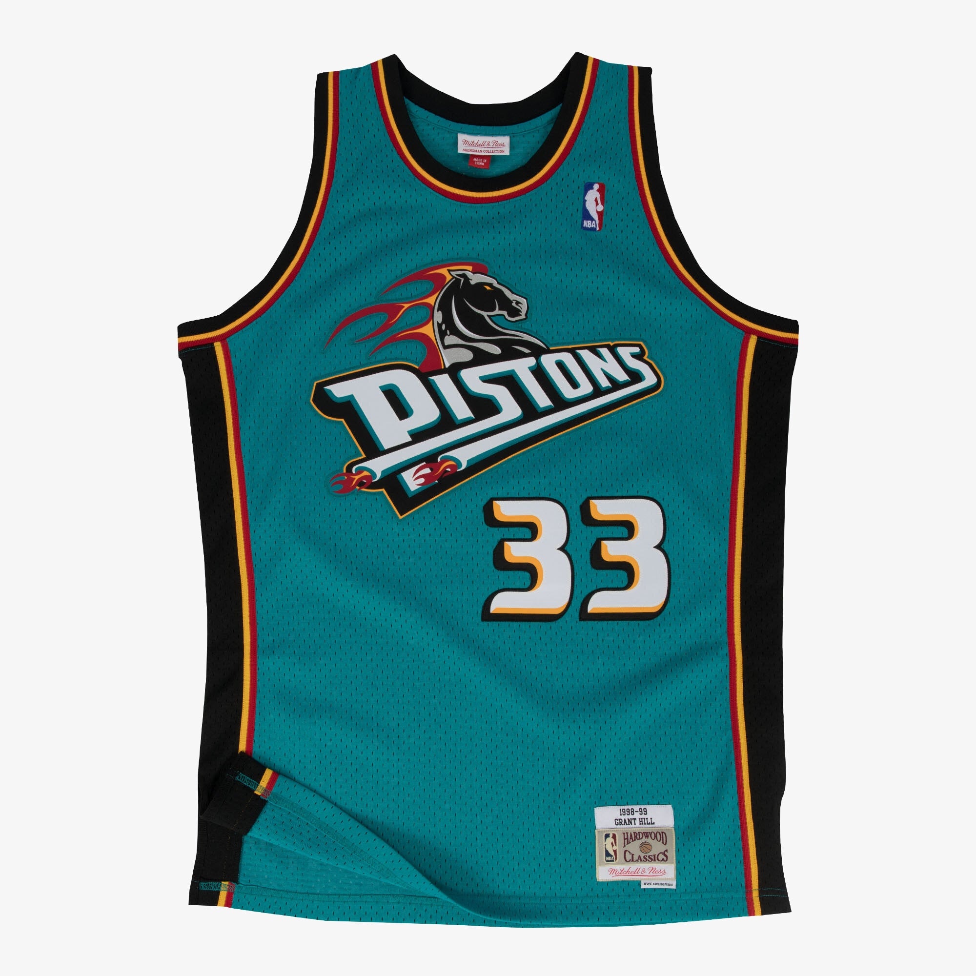 Detroit Pistons Mitchell & Ness Swingman Jersey Road Grant Hill 1998-99 NBA Team Jersey Basketball Fan Apparel