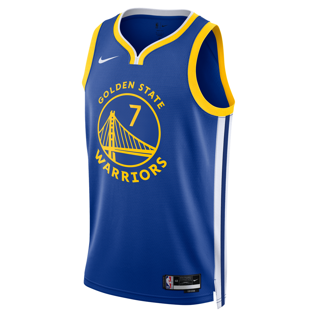 Golden State Warriors Nike Icon Edition Swingman Jersey - Royal - Kristaps Porziņģis - Unisex NBA Team Jersey Basketball Fan Apparel