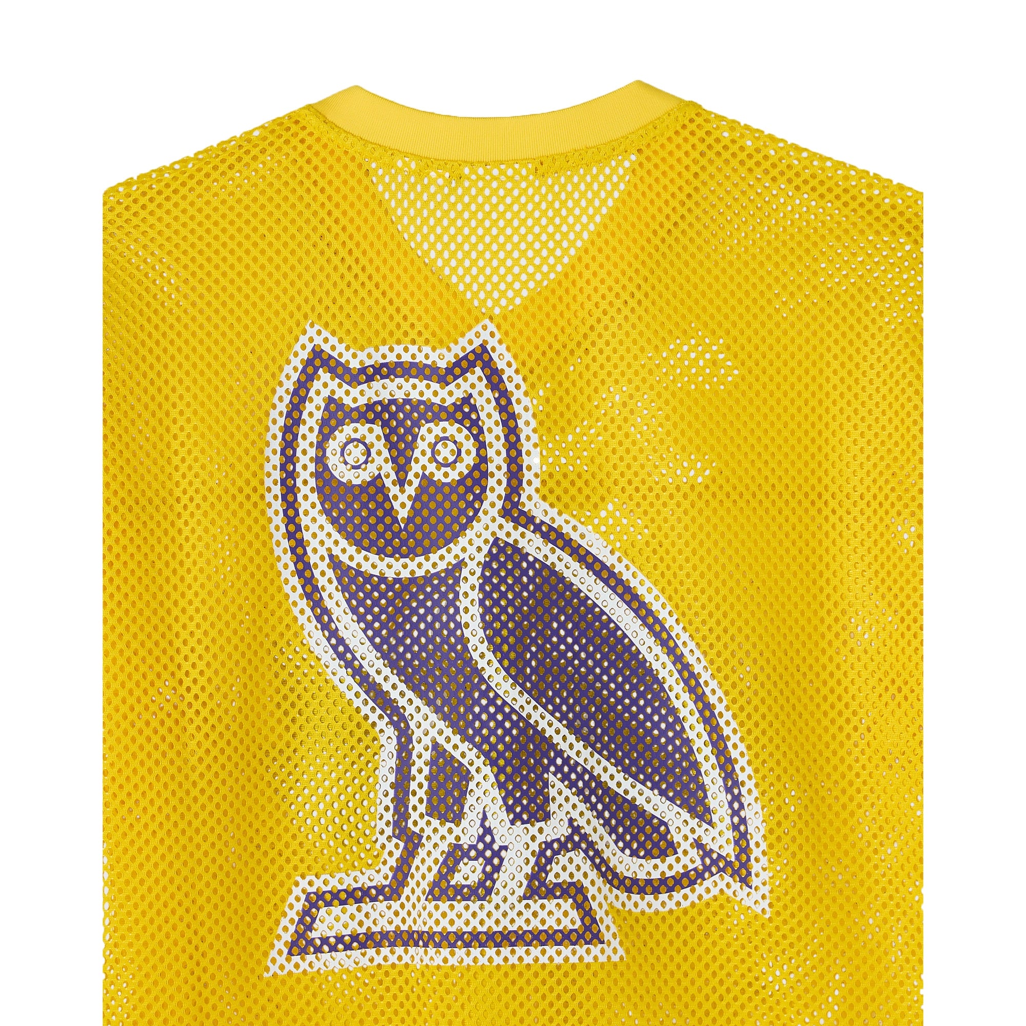 Los Angeles Lakers X OVO Mesh Football Jersey - Men's NBA Team Jersey Basketball Fan Apparel