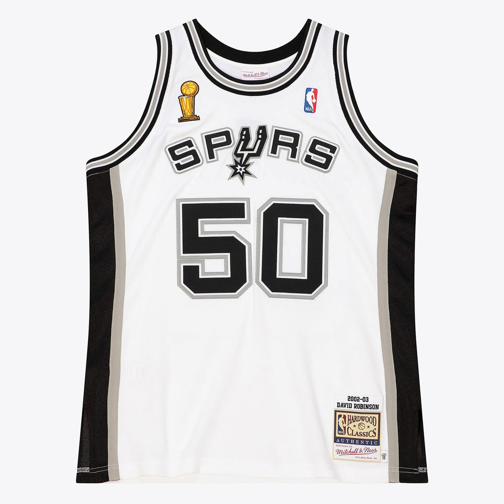 San Antonio Spurs Mitchell & Ness David Robinson 2002 Home Finals Authentic Jersey - White NBA Team Jersey Basketball Fan Apparel