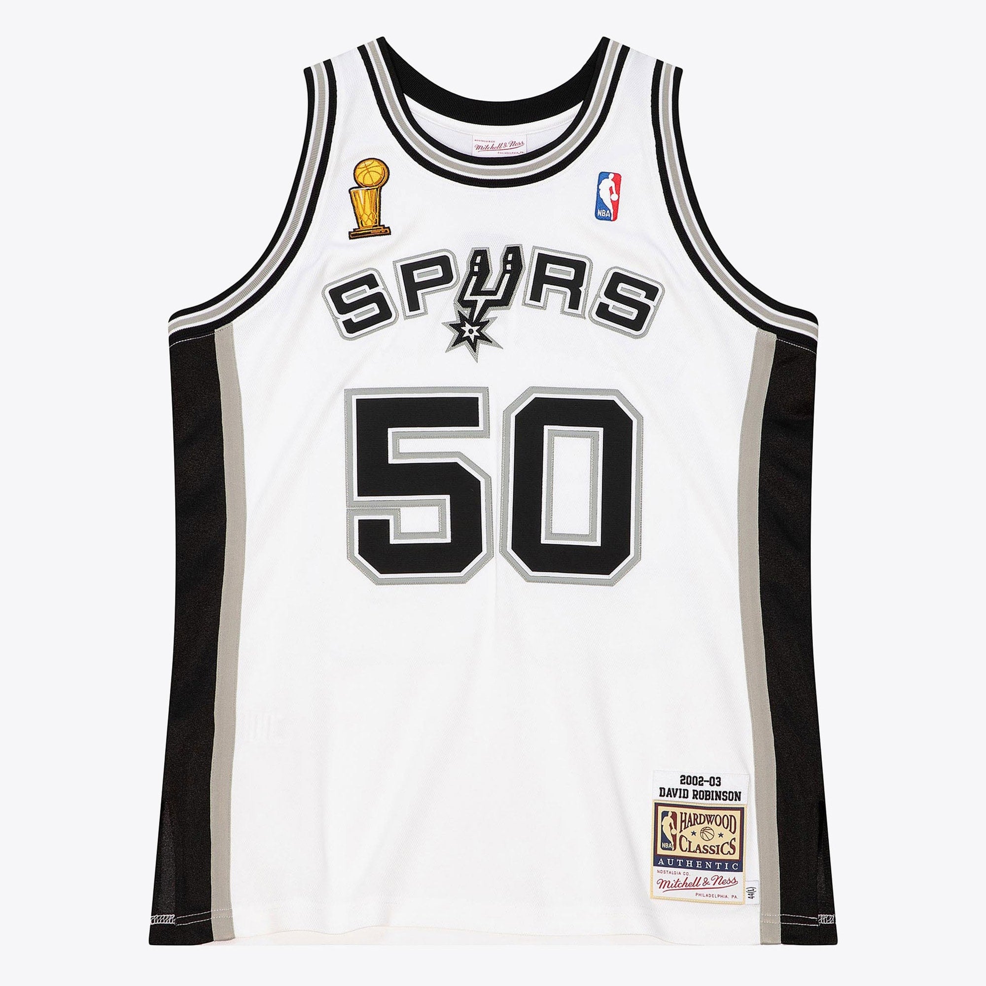 San Antonio Spurs Mitchell & Ness David Robinson 2002 Home Finals Authentic Jersey - White NBA Team Jersey Basketball Fan Apparel