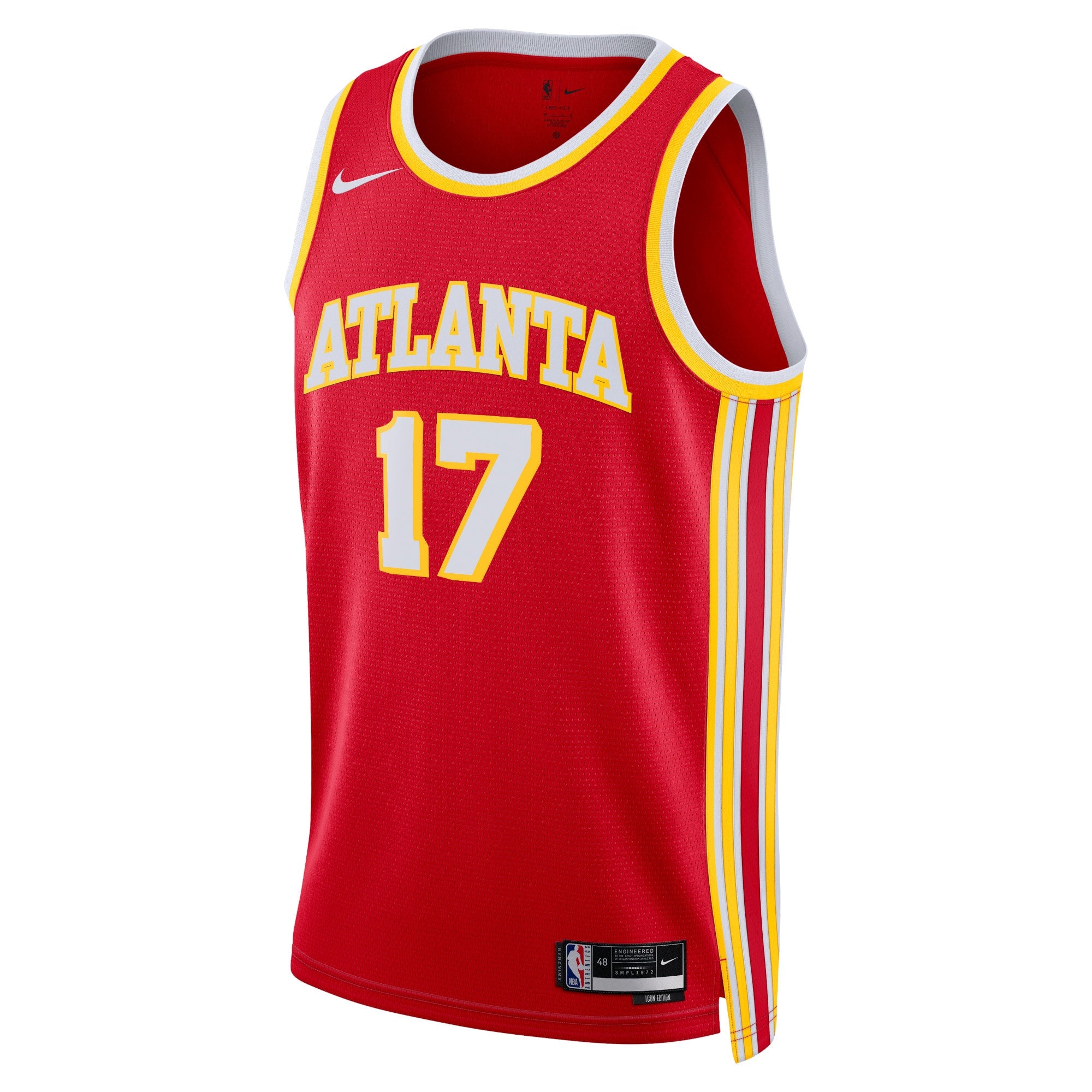 Atlanta Hawks Nike Icon Edition Swingman Jersey - Red - Onyeka Okongwu - Unisex NBA Team Jersey Basketball Fan Apparel