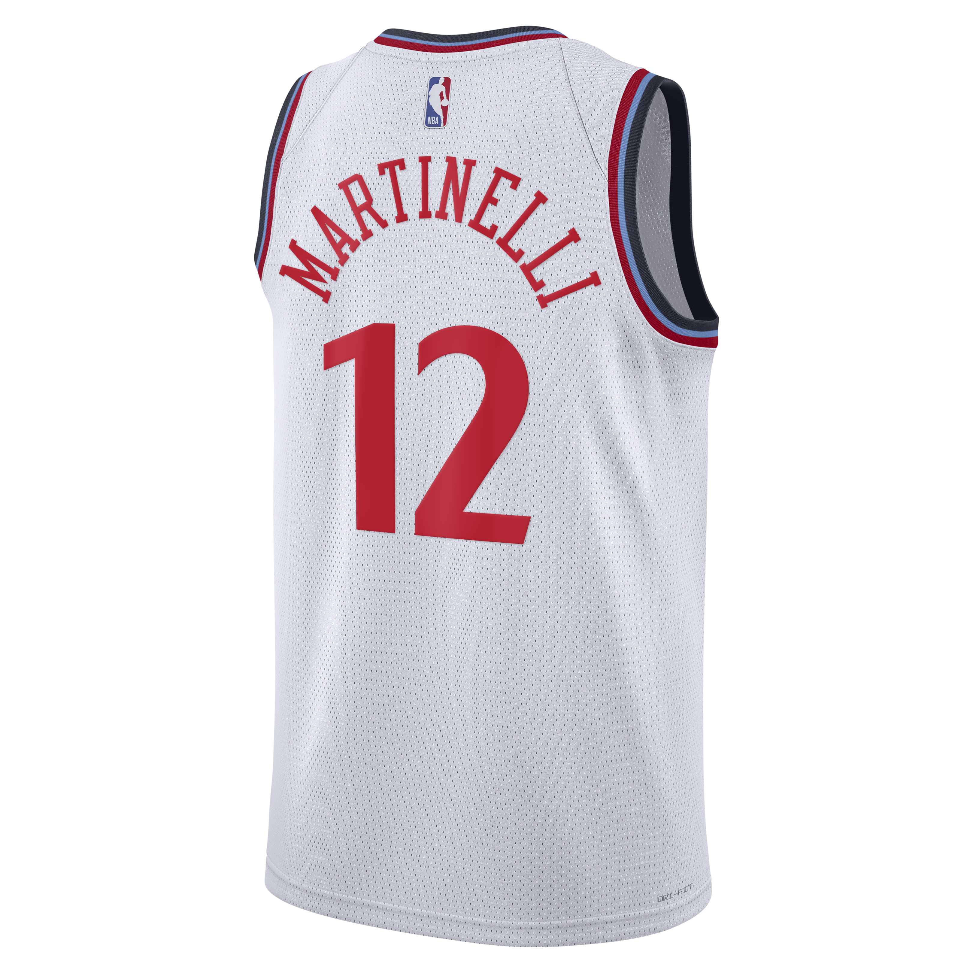 Los Angeles Clippers Nike Replica Association Edition Swingman Jersey - White - Nick Martinelli - Unisex NBA Team Jersey Basketball Fan Apparel
