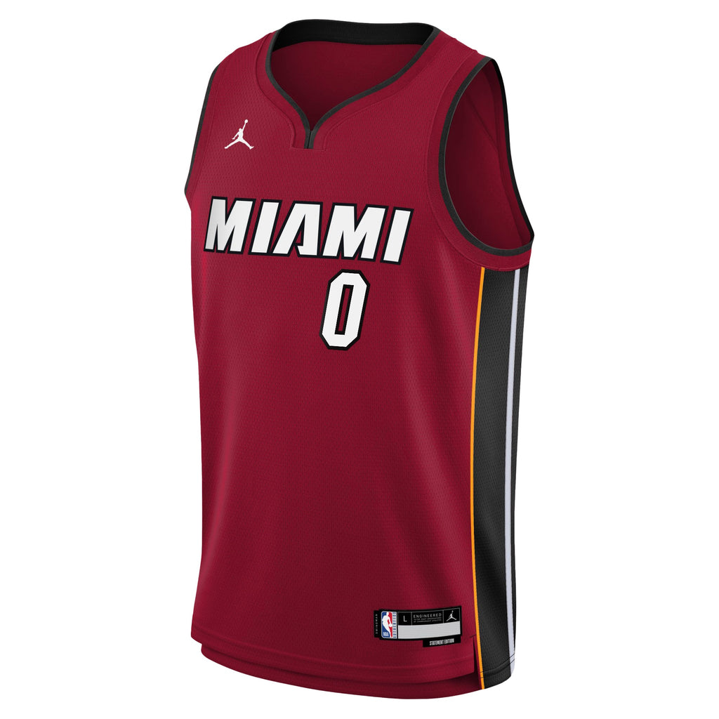 Miami Heat Jordan Brand Statement Edition Swingman Jersey - Red - Simone Fontecchio - Youth NBA Team Jersey Basketball Fan Apparel