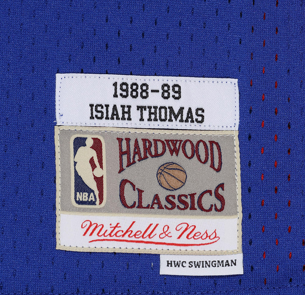 Detroit Pistons Mitchell & Ness Swingman Jersey Road Isiah Thomas 1988-89 NBA Team Jersey Basketball Fan Apparel