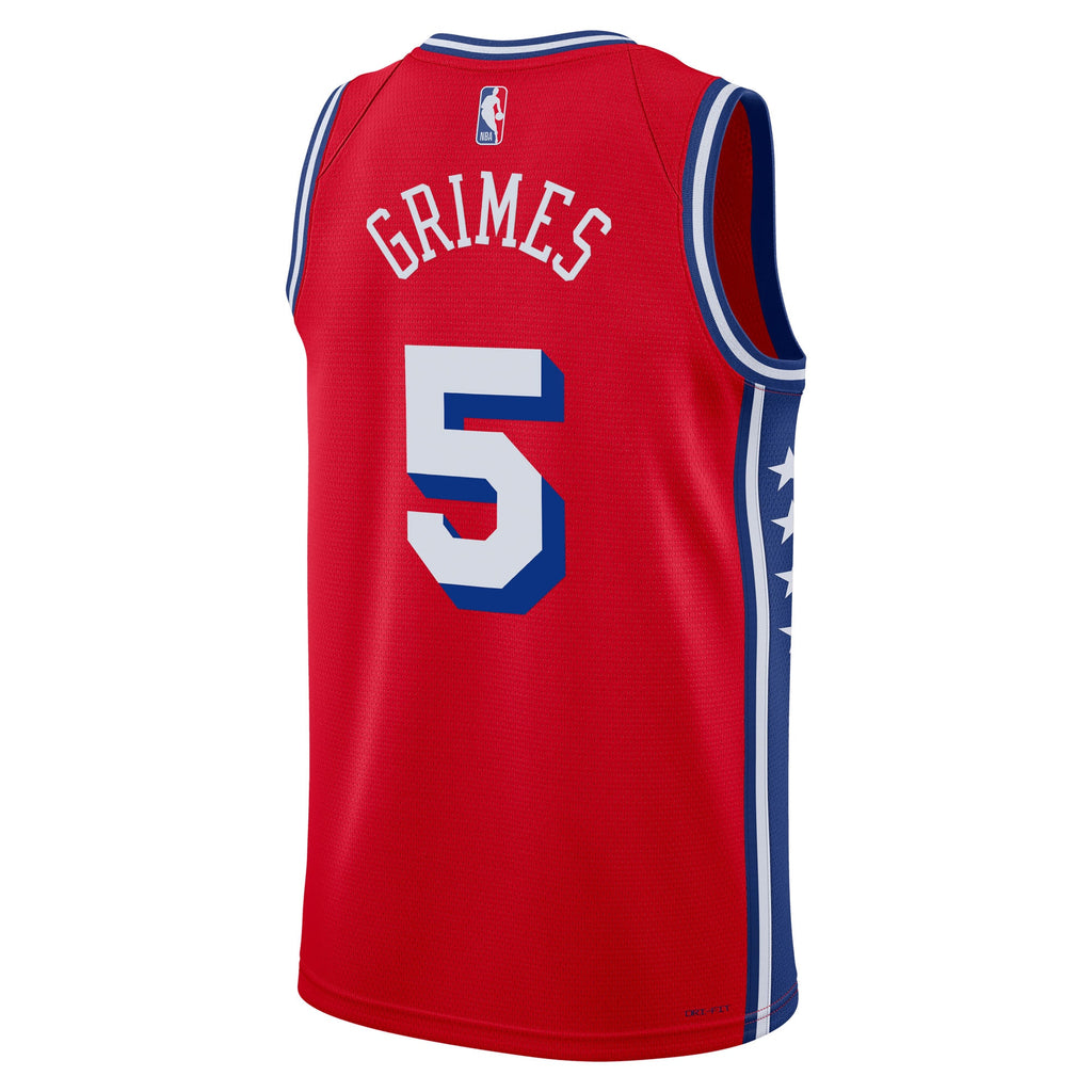 Philadelphia 76ers Jordan Brand Statement Edition Swingman Jersey - Red - Quentin Grimes - Unisex NBA Team Jersey Basketball Fan Apparel