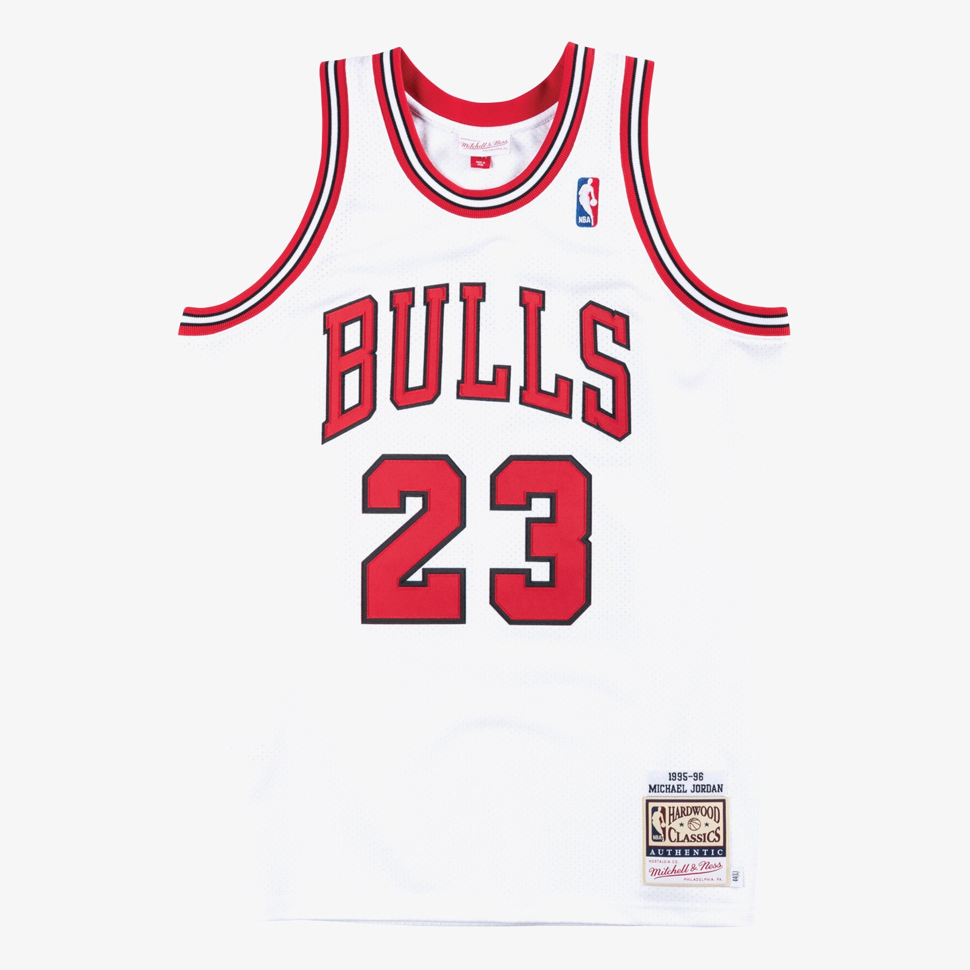 Chicago Bulls Mitchell & Ness Authentic Jersey Home Michael Jordan 1995-96 NBA Team Jersey Basketball Fan Apparel
