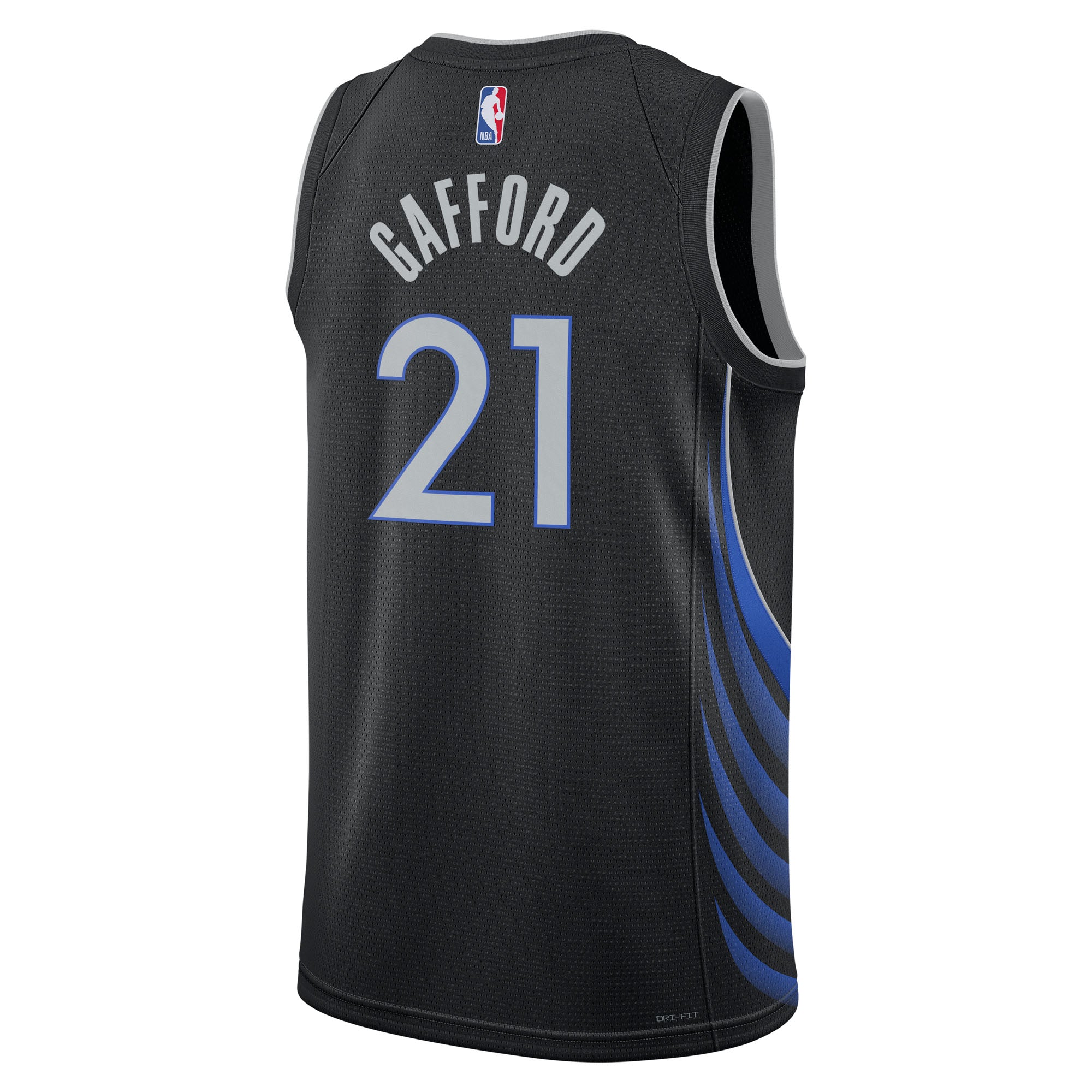 Dallas Mavericks Nike 2025/26 City Edition Swingman Jersey - Black - Daniel Gafford - Unisex NBA Team Jersey Basketball Fan Apparel