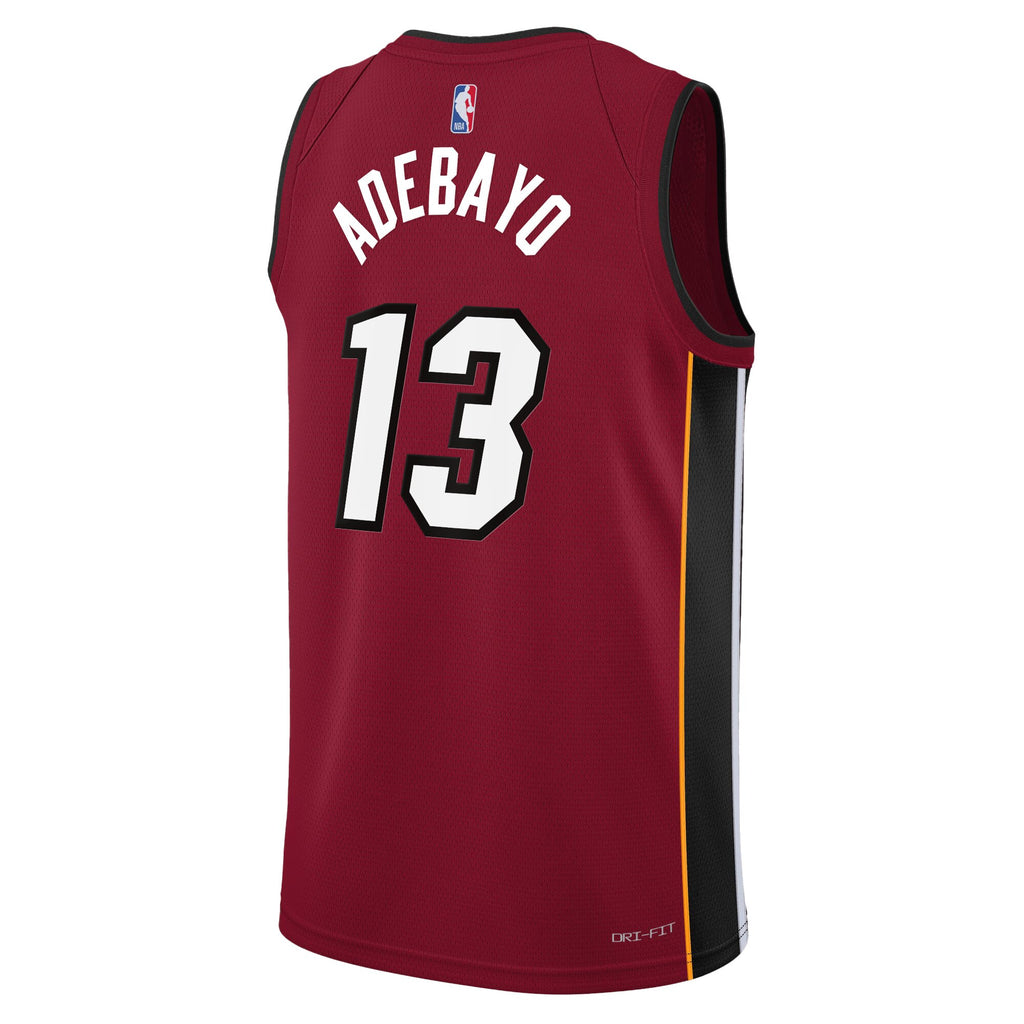Miami Heat Jordan Statement Edition Swingman Jersey 22 - Red - Bam Adebayo - Youth NBA Team Jersey Basketball Fan Apparel