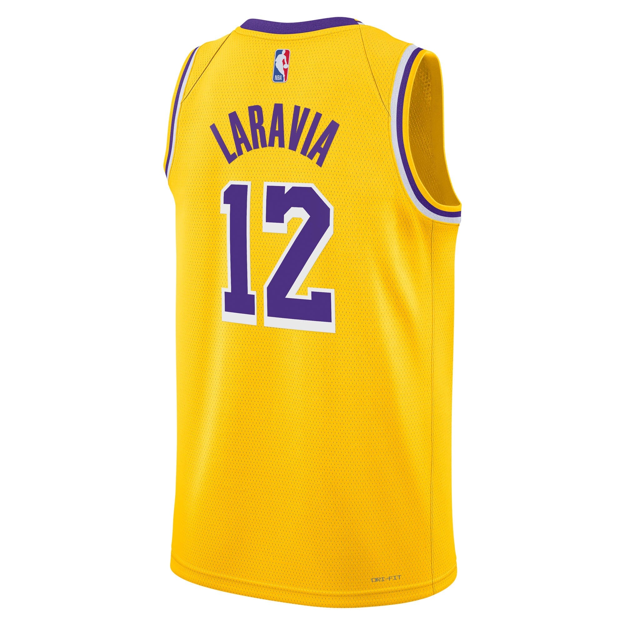 Los Angeles Lakers Nike Icon Edition Swingman Jersey - Gold - Jake LaRavia - Youth NBA Team Jersey Basketball Fan Apparel