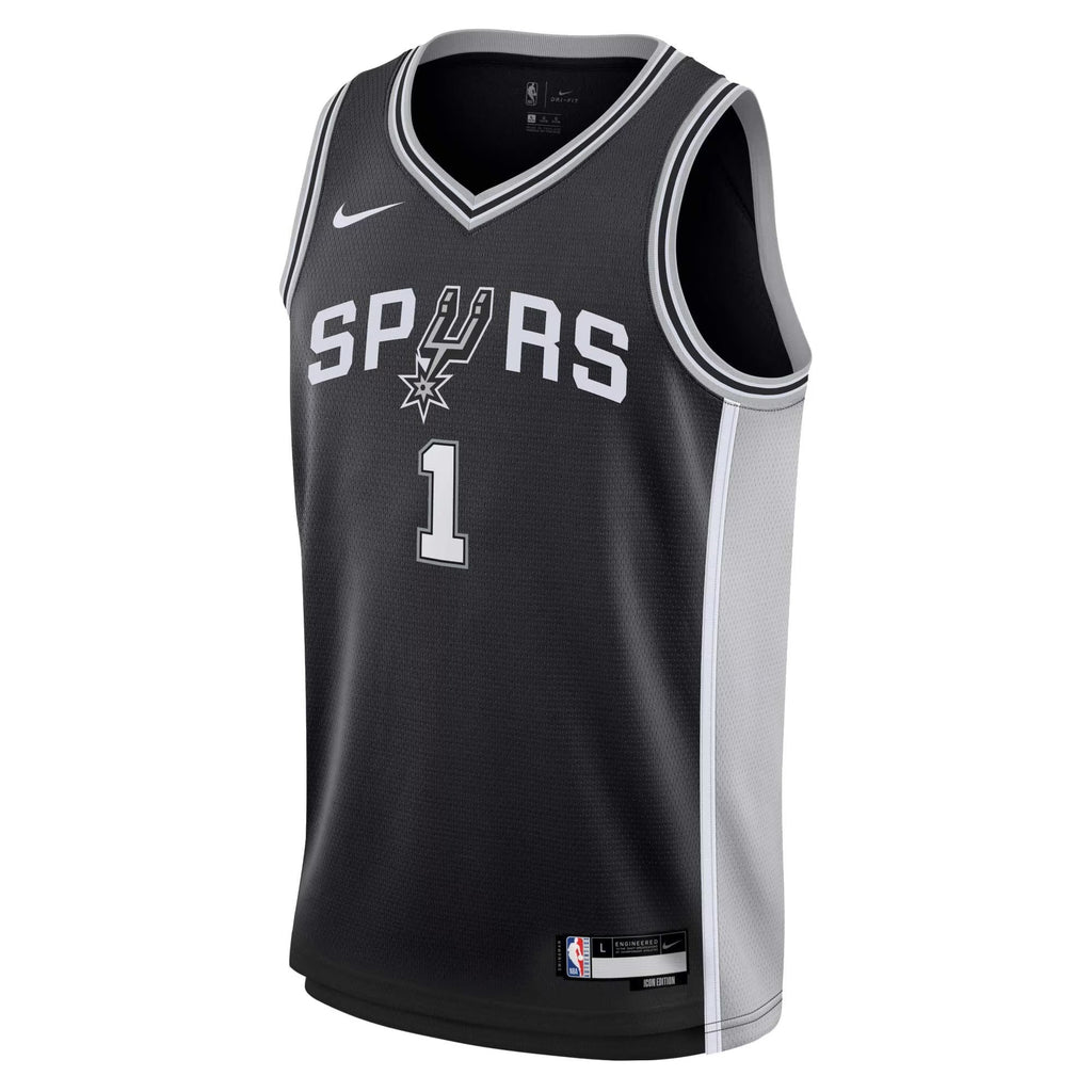 San Antonio Spurs Nike Icon Swingman Jersey - Victor Wembanyama - Youth NBA Team Jersey Basketball Fan Apparel