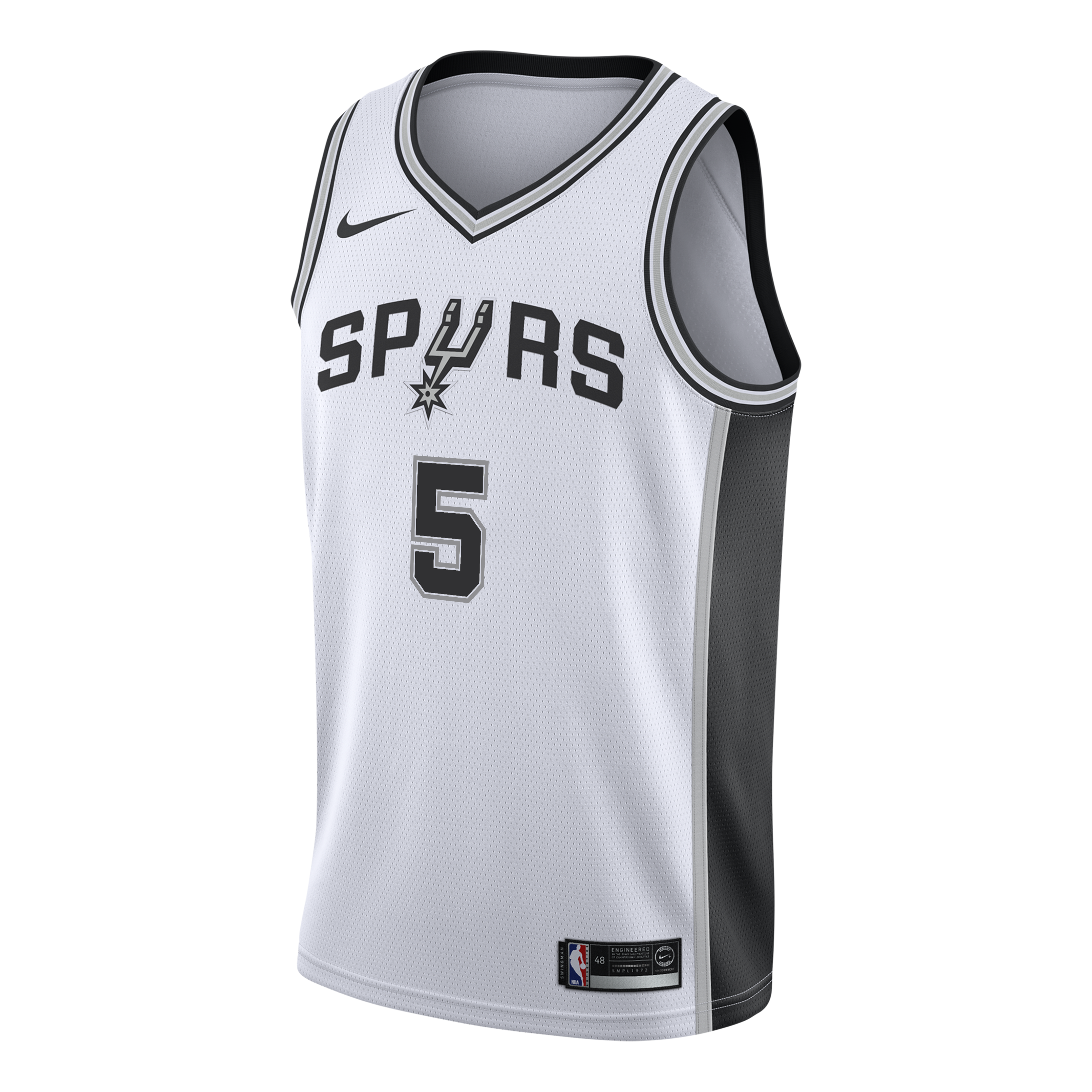 San Antonio Spurs Nike Association Edition Swingman Jersey - White - Stephon Castle - Youth NBA Team Jersey Basketball Fan Apparel