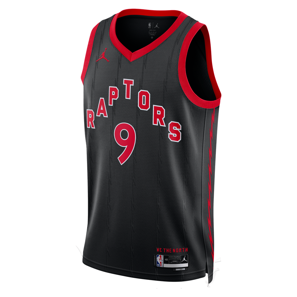 Toronto Raptors Jordan Brand Statement Edition Swingman Jersey - Black - RJ Barrett - Unisex NBA Team Jersey Basketball Fan Apparel