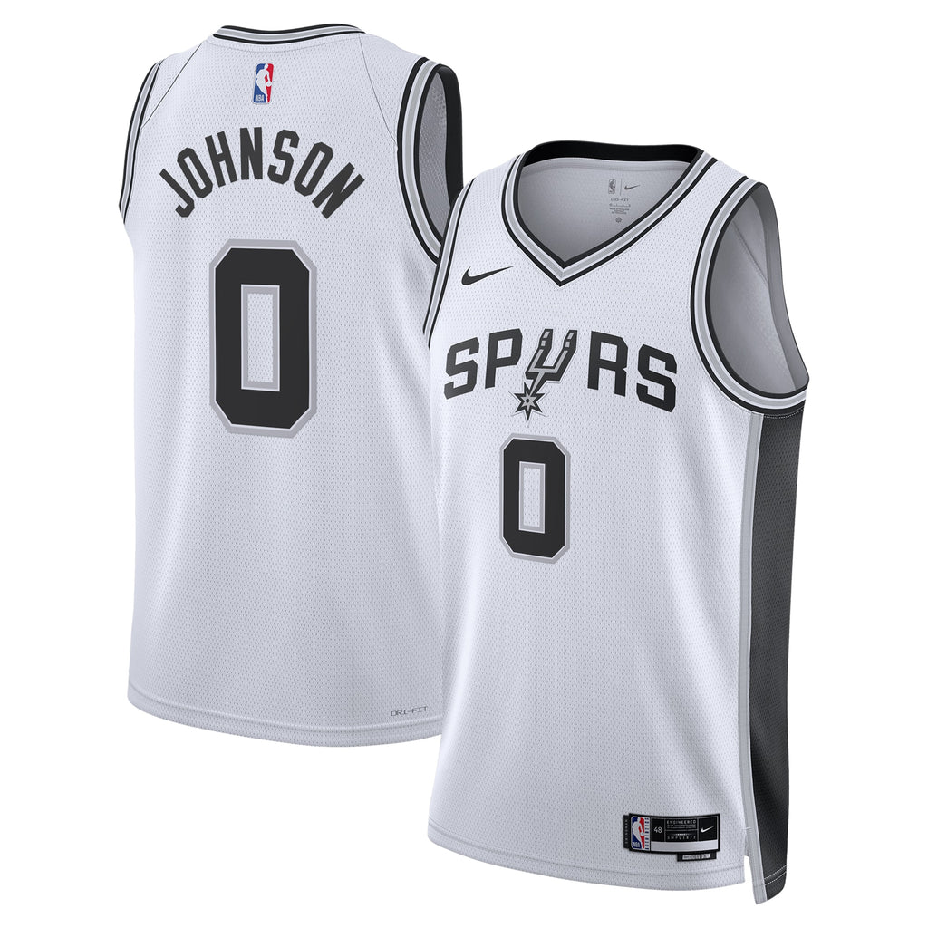San Antonio Spurs Nike Association Edition Swingman Jersey - White - Keldon Johnson - Unisex NBA Team Jersey Basketball Fan Apparel