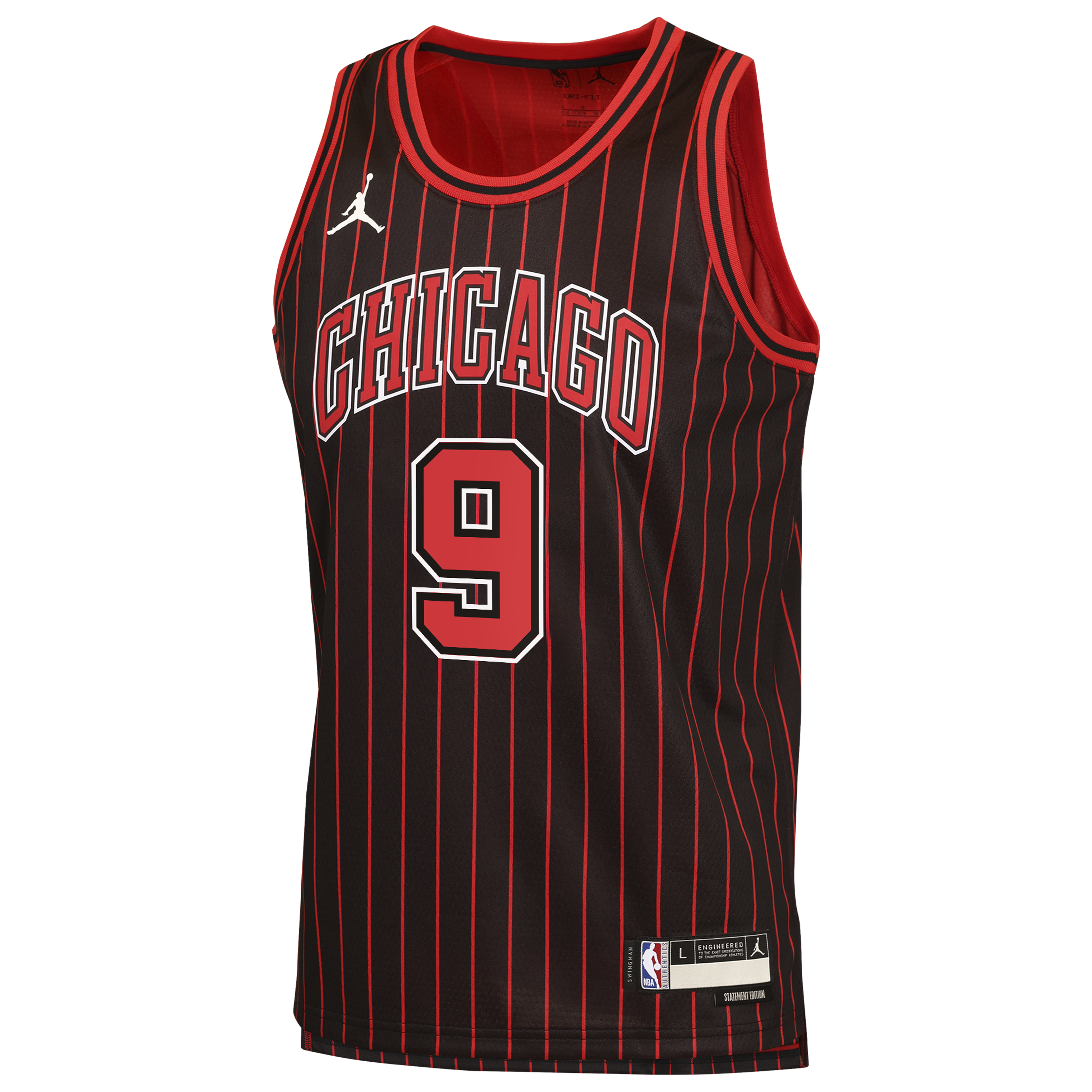 Chicago Bulls Jordan Brand Statement Edition Jersey - Black - Nikola Vučević - Youth NBA Team Jersey Basketball Fan Apparel