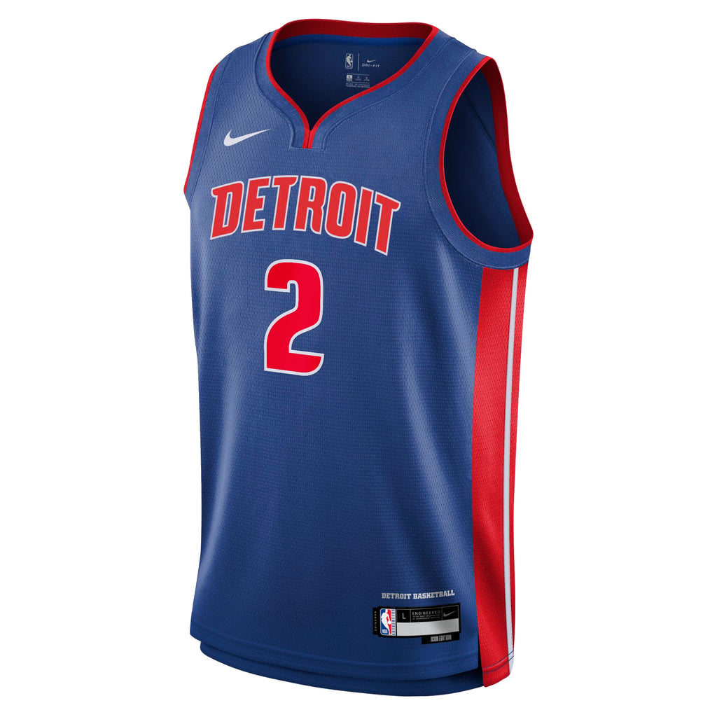 Detroit Pistons Nike Icon Swingman Jersey - Blue - Cade Cunningham - Youth NBA Team Jersey Basketball Fan Apparel