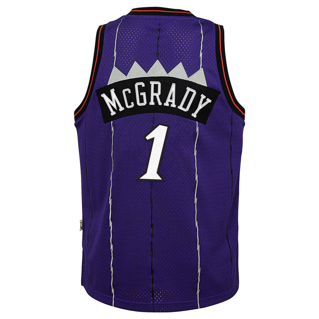 Toronto Raptors Mitchell & Ness Tracy McGrady Hardwood Classics Road Swingman Jersey - Youth NBA Team Jersey Basketball Fan Apparel