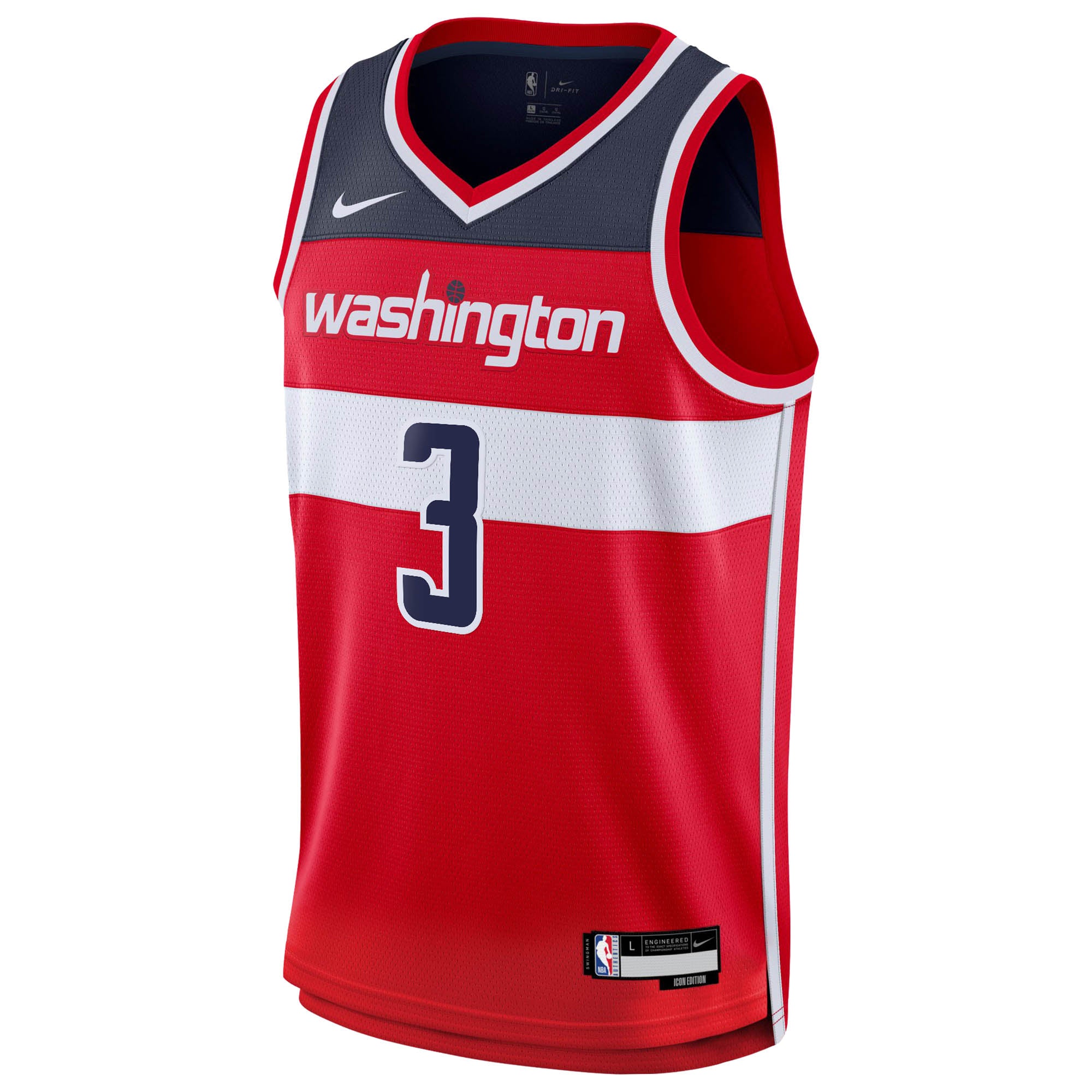 Washington Wizards Nike Icon Edition Swingman Jersey - Red - Trae Young - Youth NBA Team Jersey Basketball Fan Apparel