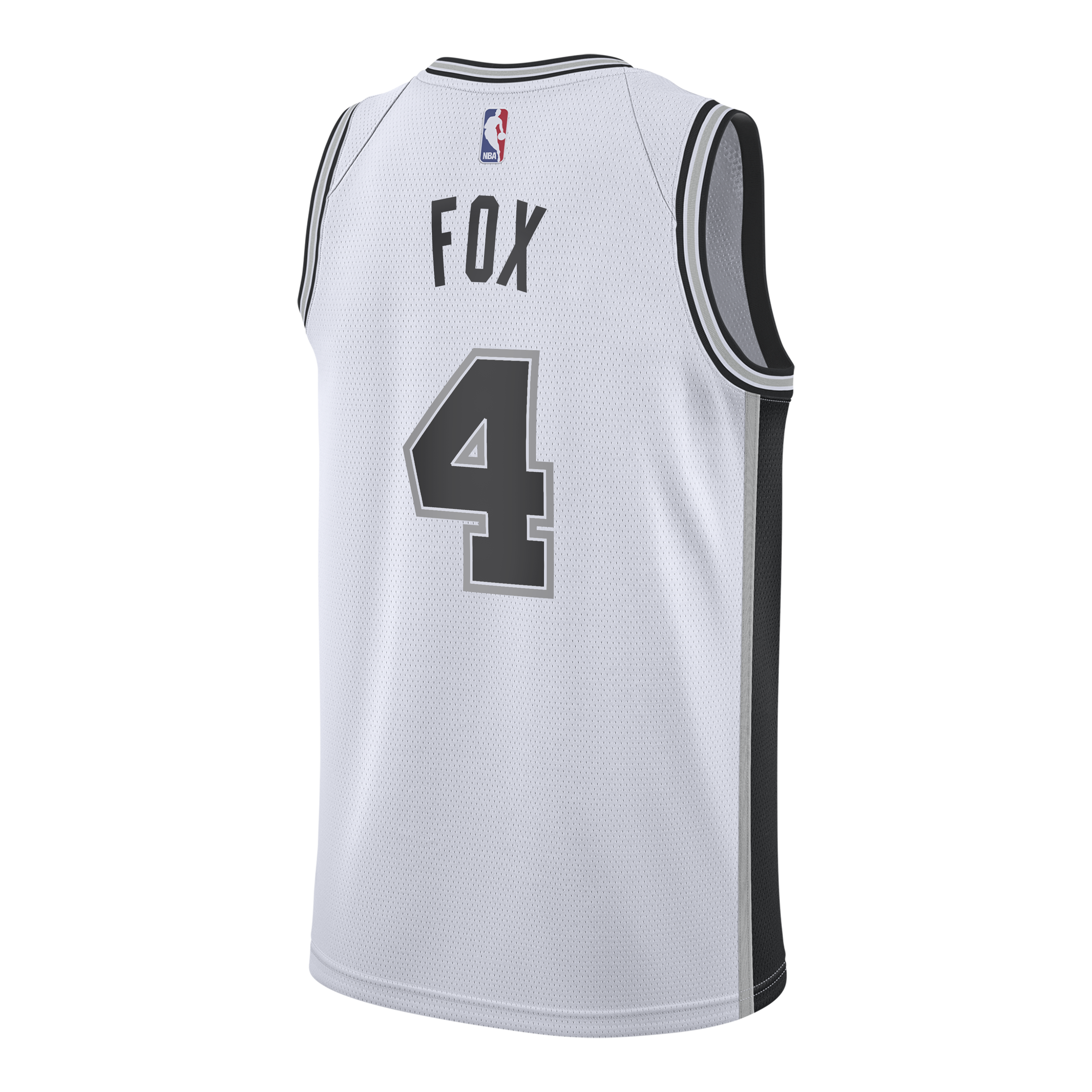 San Antonio Spurs Nike Association Edition Swingman Jersey - White - De'Aaron Fox - Youth NBA Team Jersey Basketball Fan Apparel