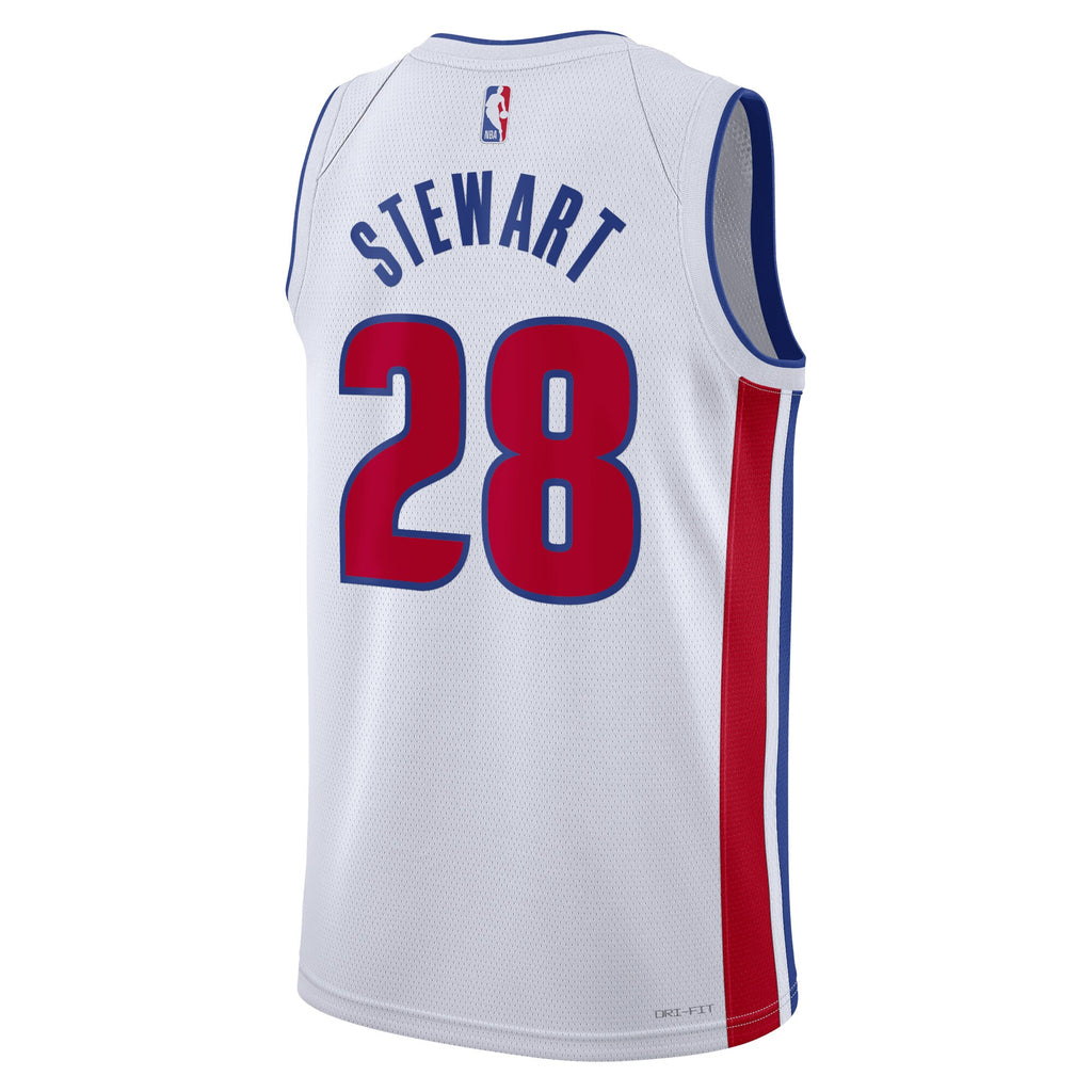 Detroit Pistons Nike Association Edition Swingman Jersey - White - Isaiah Stewart - Unisex NBA Team Jersey Basketball Fan Apparel