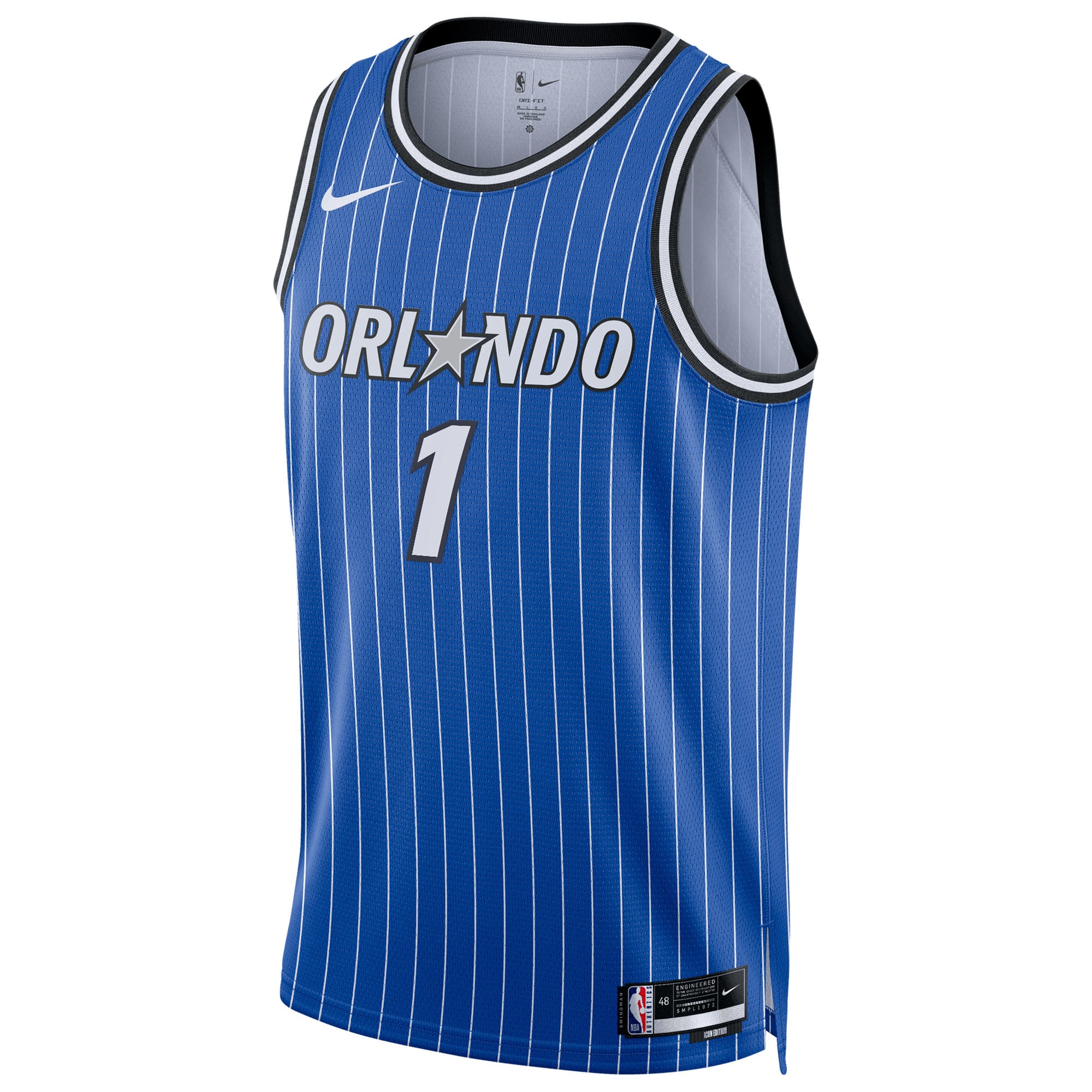 Orlando Magic Nike Replica Icon Edition Swingman Jersey - Blue - Jonathan Isaac - Unisex NBA Team Jersey Basketball Fan Apparel