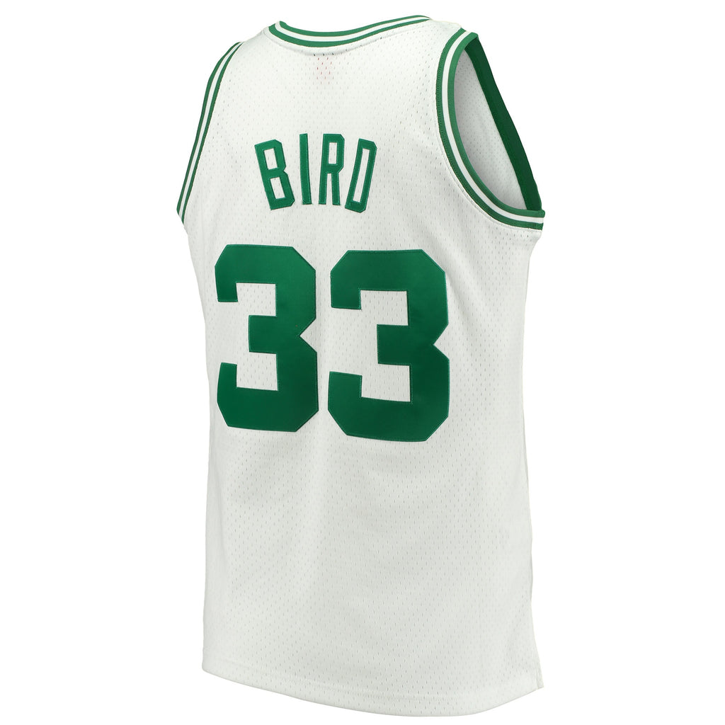 Boston Celtics Mitchell & Ness Larry Bird 1985-86 Hardwood Classics Swingman Jersey - White - Men's NBA Team Jersey Basketball Fan Apparel