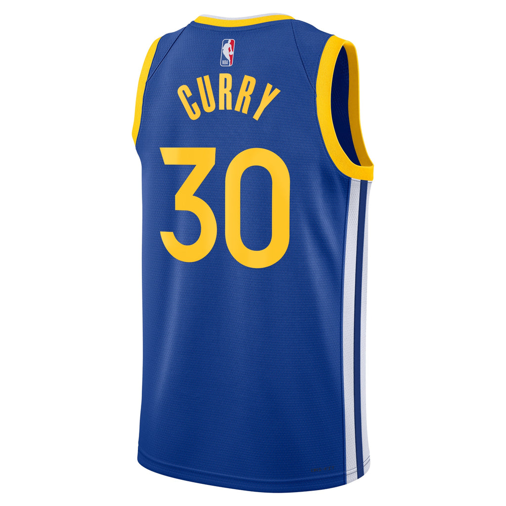 Golden State Warriors Nike Icon Edition Swingman Jersey - Royal - Stephen Curry - Unisex NBA Team Jersey Basketball Fan Apparel