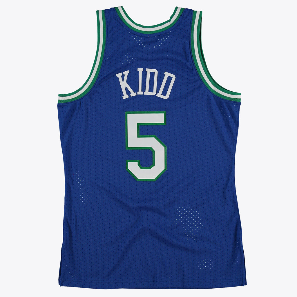 Dallas Mavericks Mitchell & Ness Jason Kidd 1997 Hardwood Classics Road Swingman Jersey - Royal - Men's NBA Team Jersey Basketball Fan Apparel