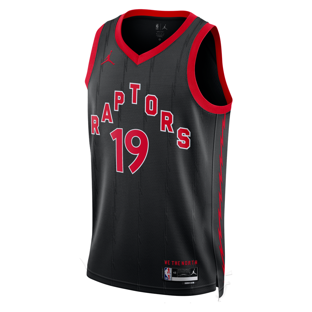 Toronto Raptors Jordan Brand Statement Edition Swingman Jersey - Black - Jakob Poeltl - Unisex NBA Team Jersey Basketball Fan Apparel