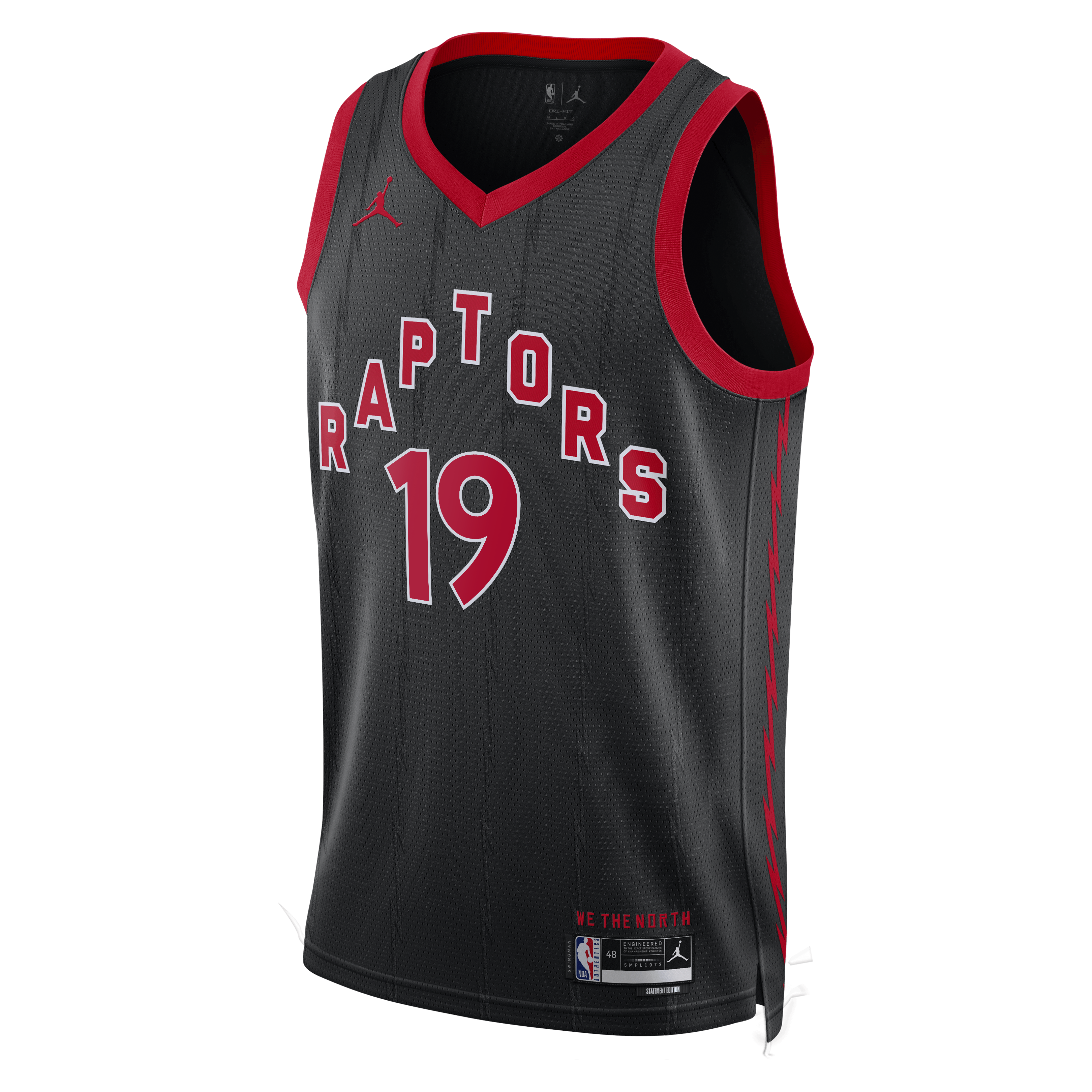 Toronto Raptors Jordan Brand Statement Edition Swingman Jersey - Black - Jakob Poeltl - Unisex NBA Team Jersey Basketball Fan Apparel