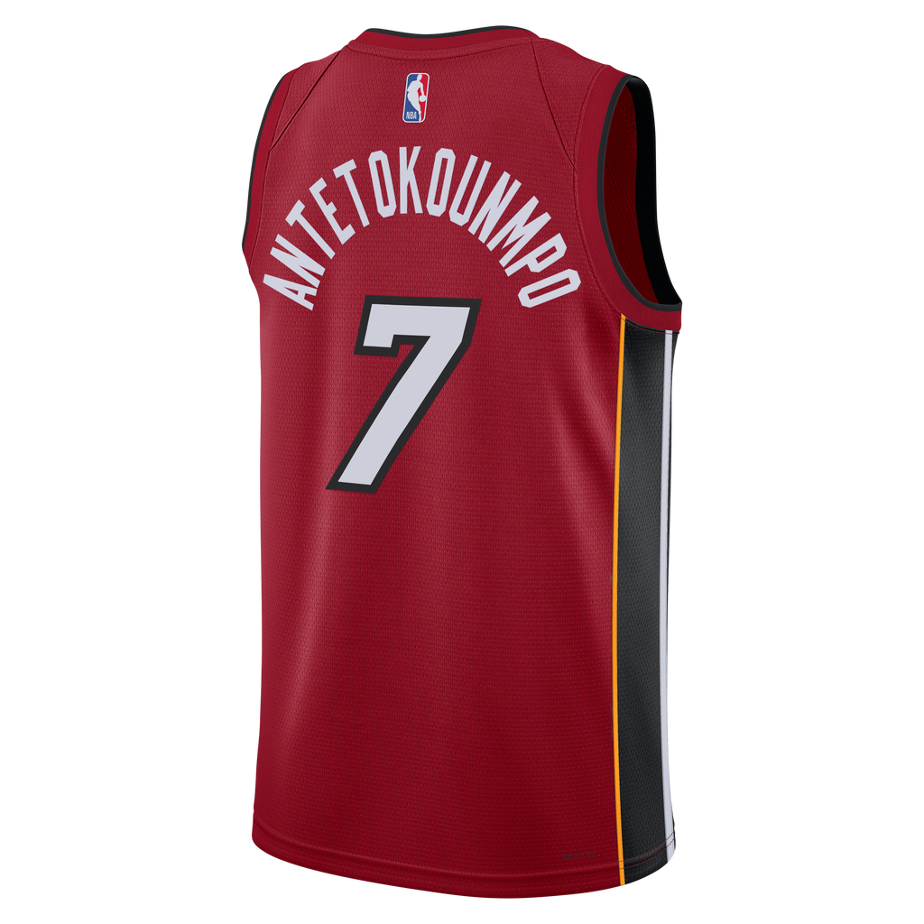 Miami Heat Jordan Brand Statement Edition Swingman Jersey - Red - Giannis Antetokounmpo - Unisex NBA Team Jersey Basketball Fan Apparel
