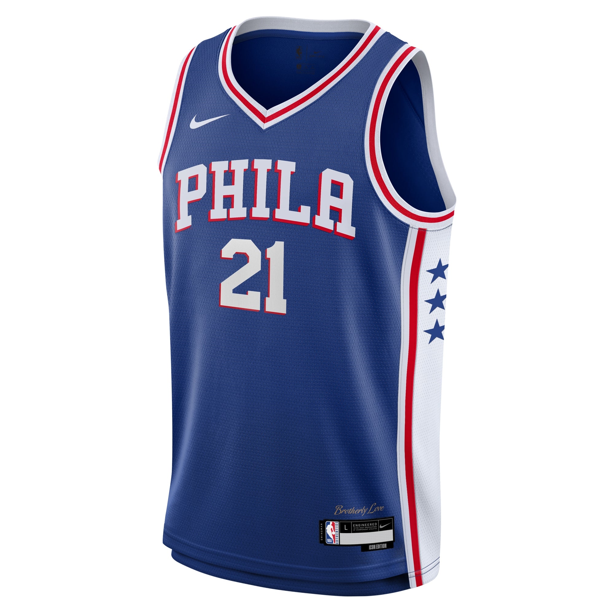 Philadelphia 76ers NBA Icon Swingman Jersey - Joel Embiid - Youth NBA Team Jersey Basketball Fan Apparel