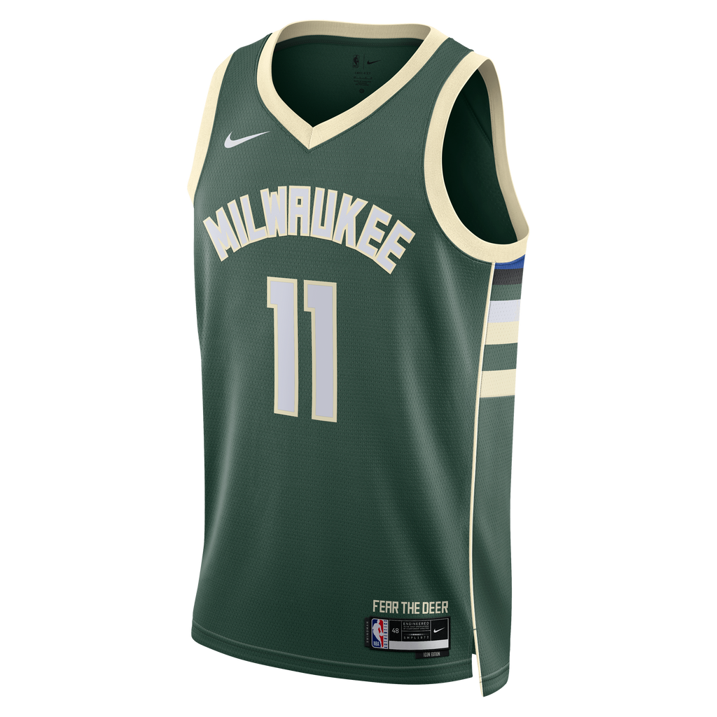 Milwaukee Bucks Nike Icon Edition Swingman Jersey - Hunter Green - Tyler Herro - Unisex NBA Team Jersey Basketball Fan Apparel
