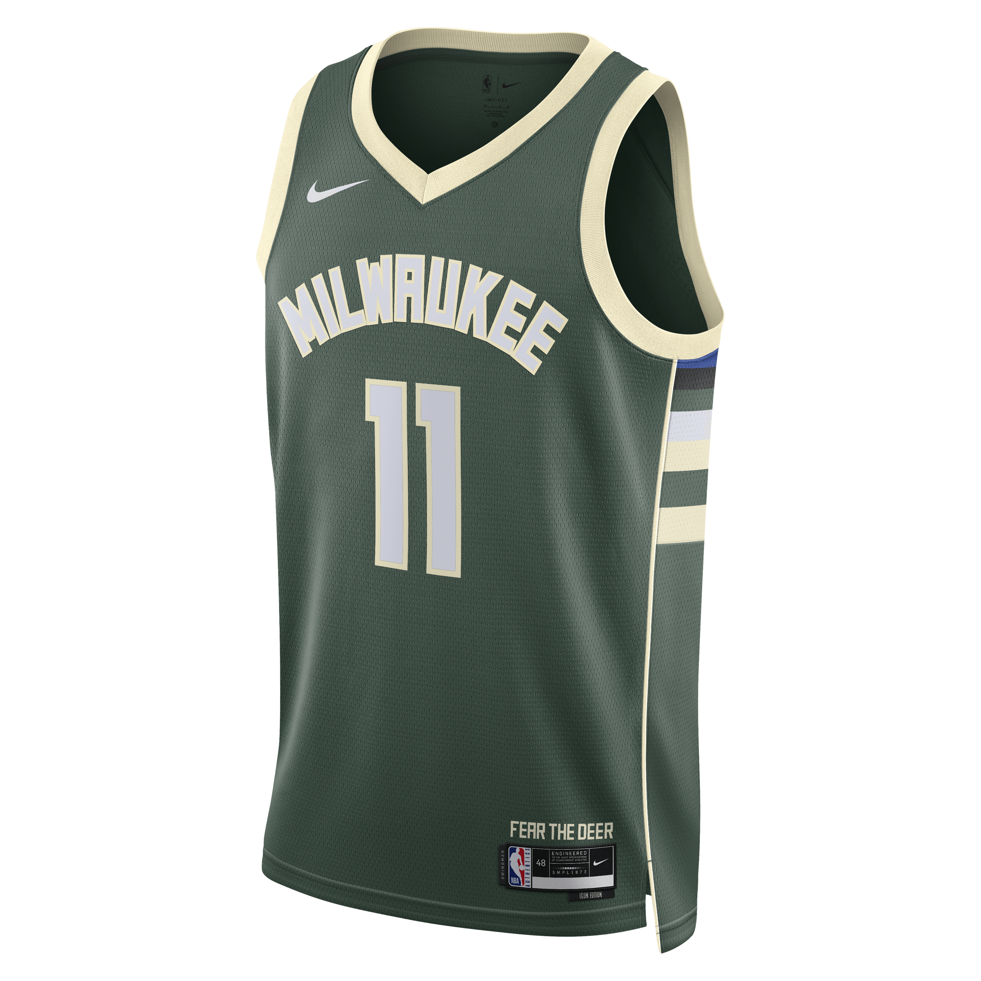 Milwaukee Bucks Nike Icon Edition Swingman Jersey - Hunter Green - Tyler Herro - Unisex NBA Team Jersey Basketball Fan Apparel