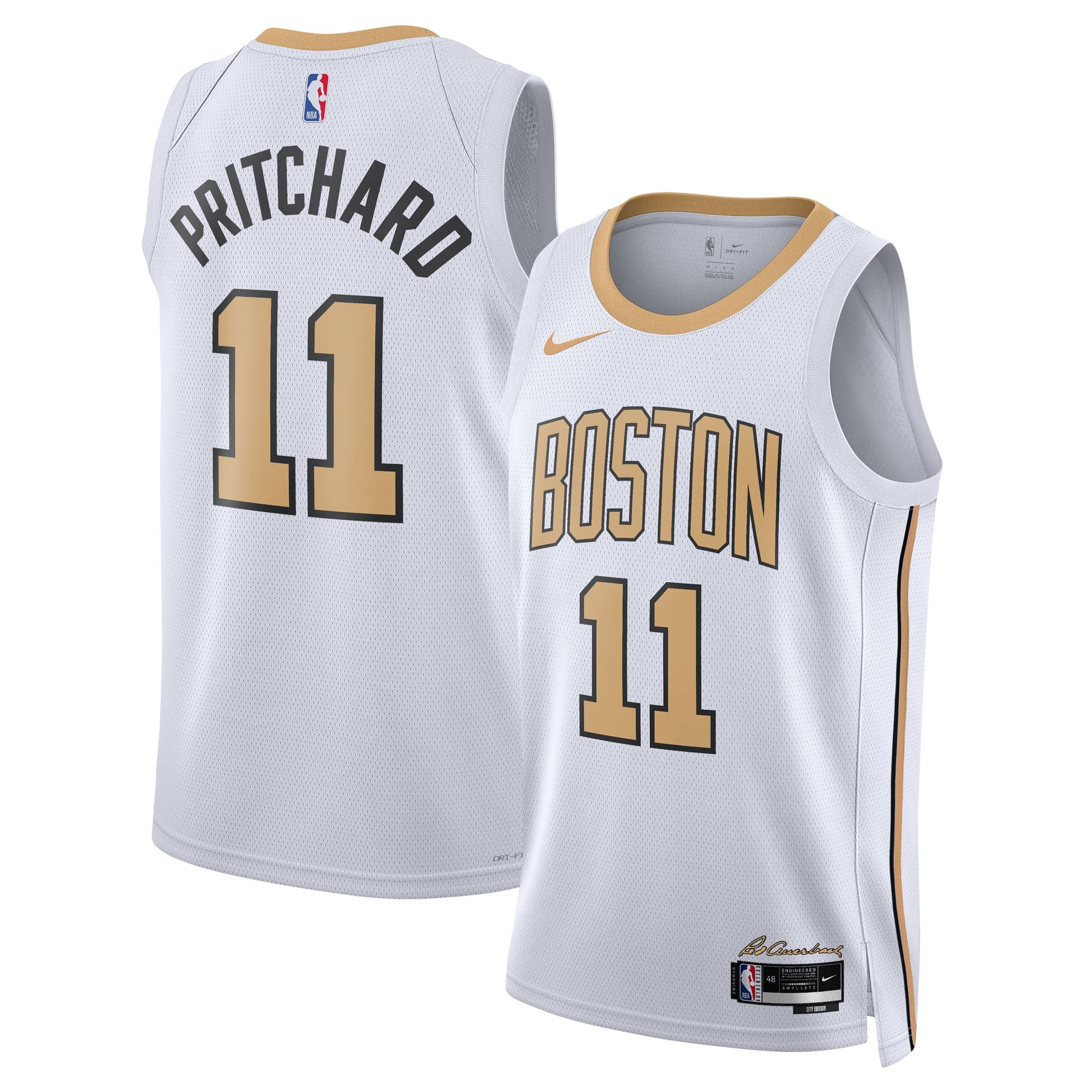 Boston Celtics Nike 2025/26 City Edition Swingman Jersey - White - Payton Pritchard - Unisex NBA Team Jersey Basketball Fan Apparel
