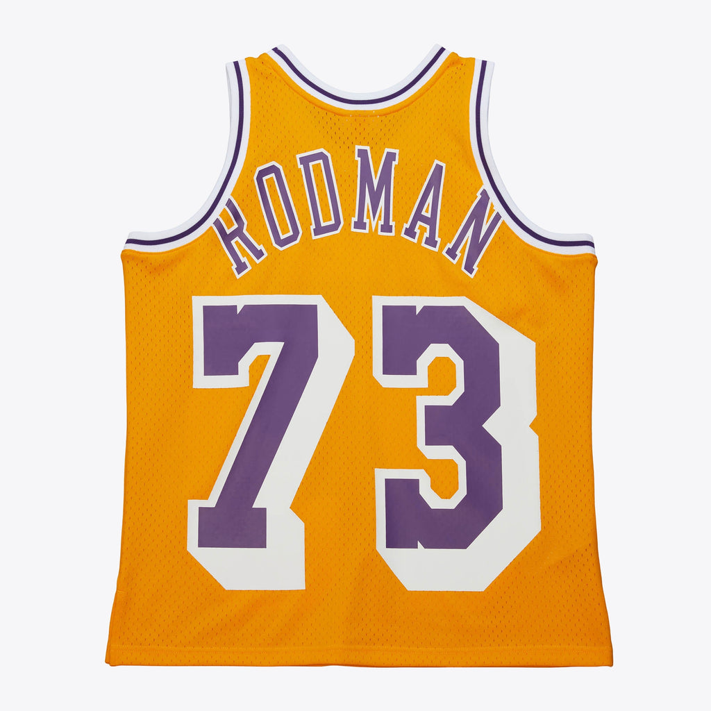 Los Angeles Lakers Mitchell & Ness Maxxed Out Jersey 1998 Dennis Rodman NBA Team Jersey Basketball Fan Apparel