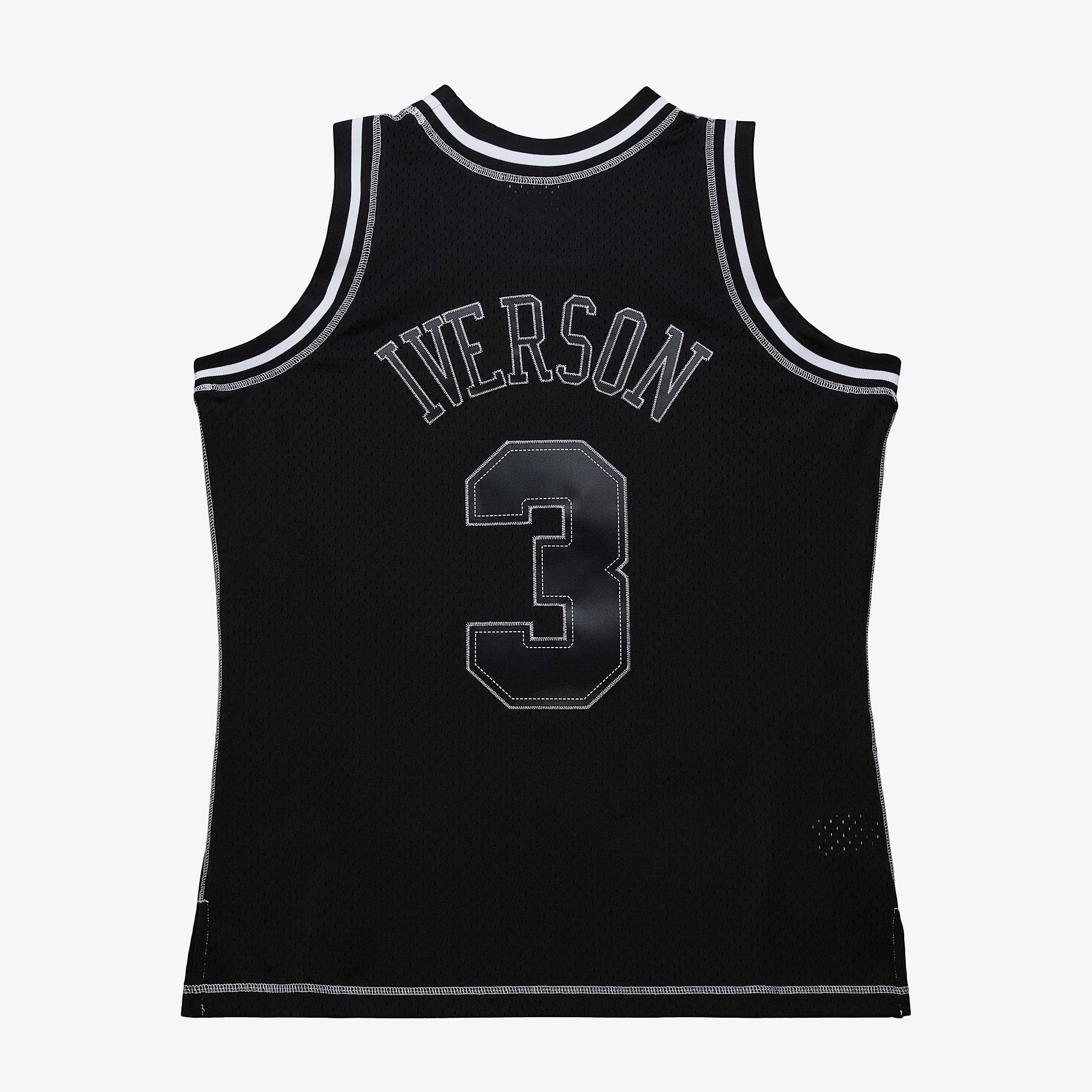 Philadelphia 76ers Mitchell & Ness Allen Iverson 1996 Contrast 2K Swingman Jersey - Black NBA Team Jersey Basketball Fan Apparel