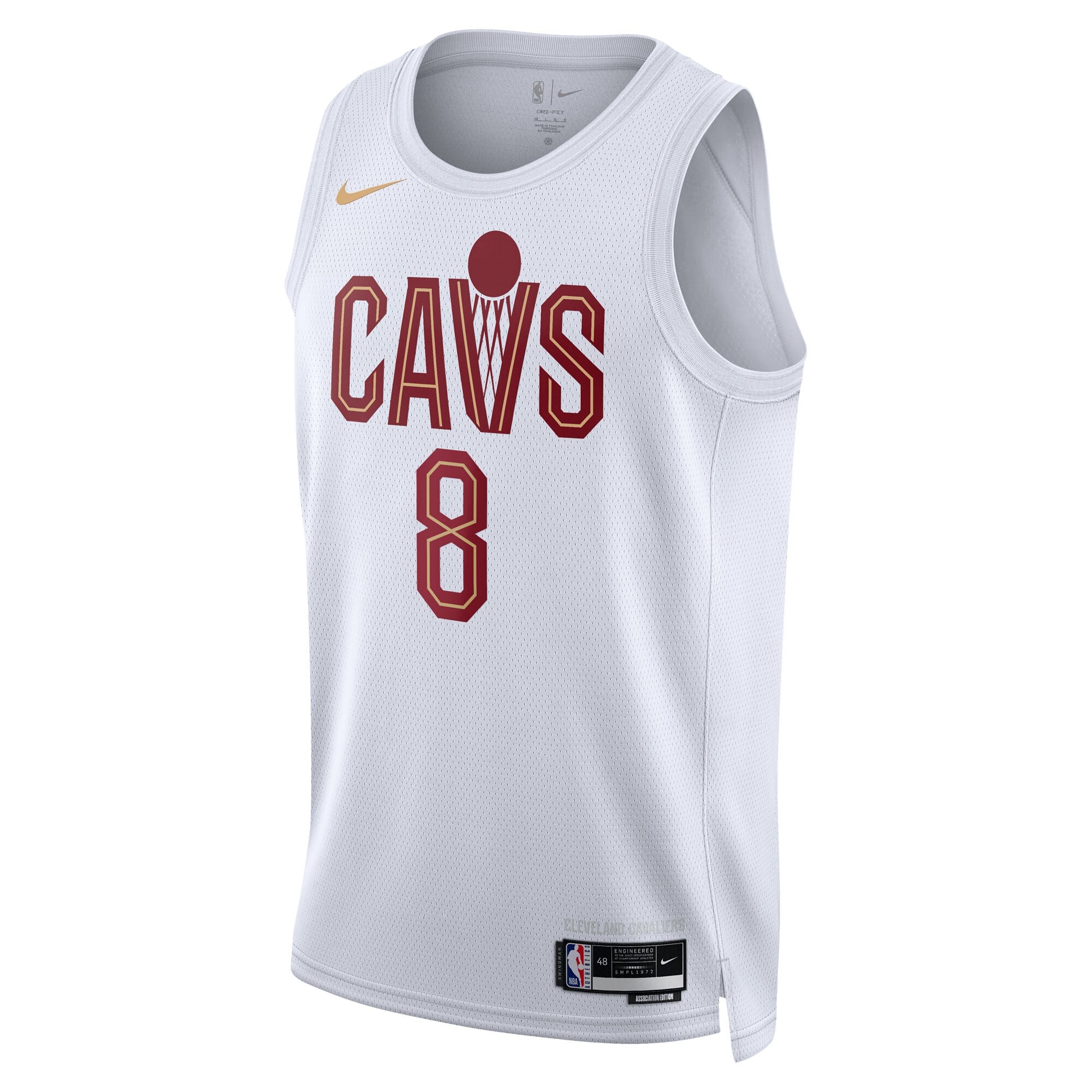 Cleveland Cavaliers Nike Association Edition Swingman Jersey - White - Dennis Schröder - Unisex NBA Team Jersey Basketball Fan Apparel