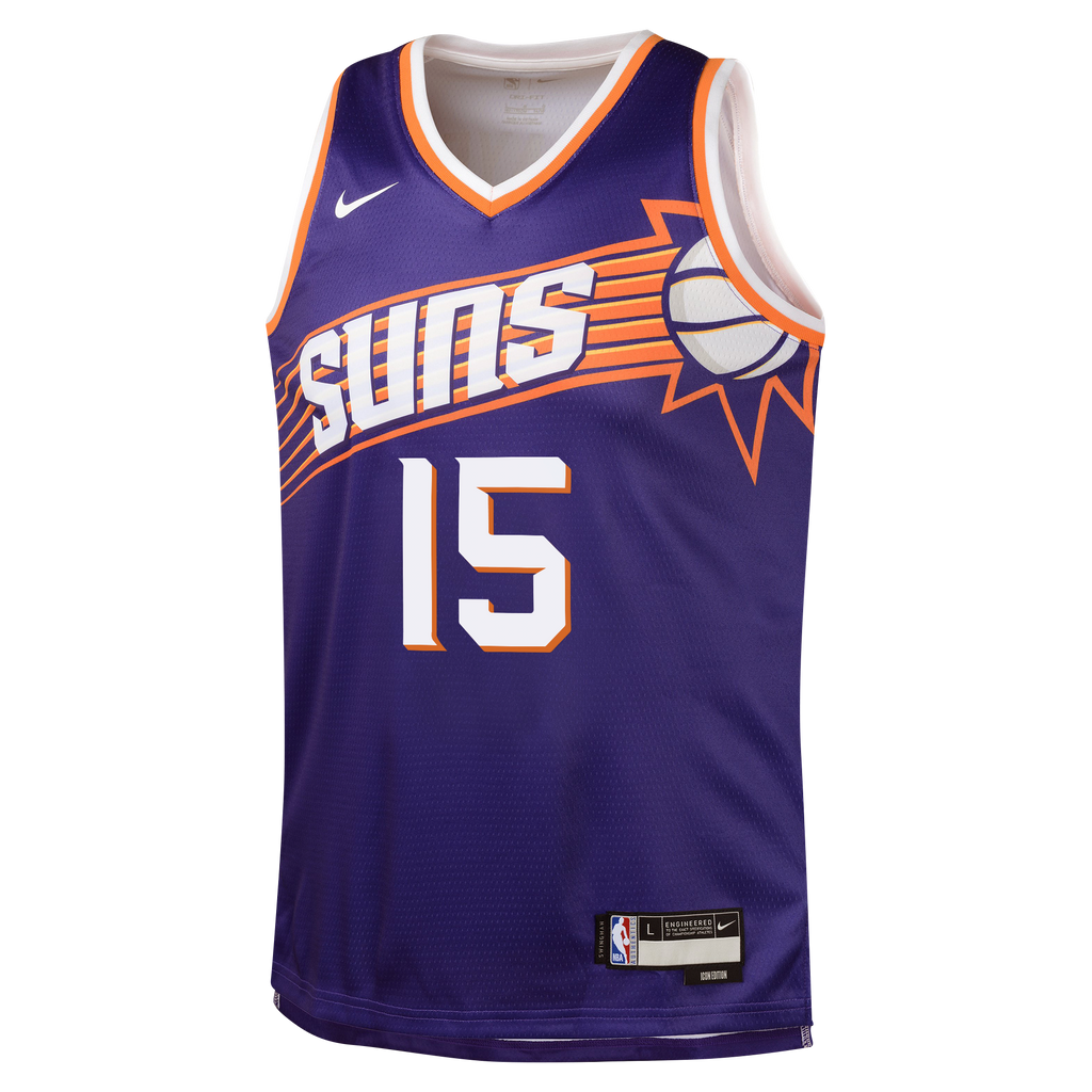 Phoenix Suns Nike Icon Edition Swingman Jersey - Purple - Devin Booker - Youth NBA Team Jersey Basketball Fan Apparel