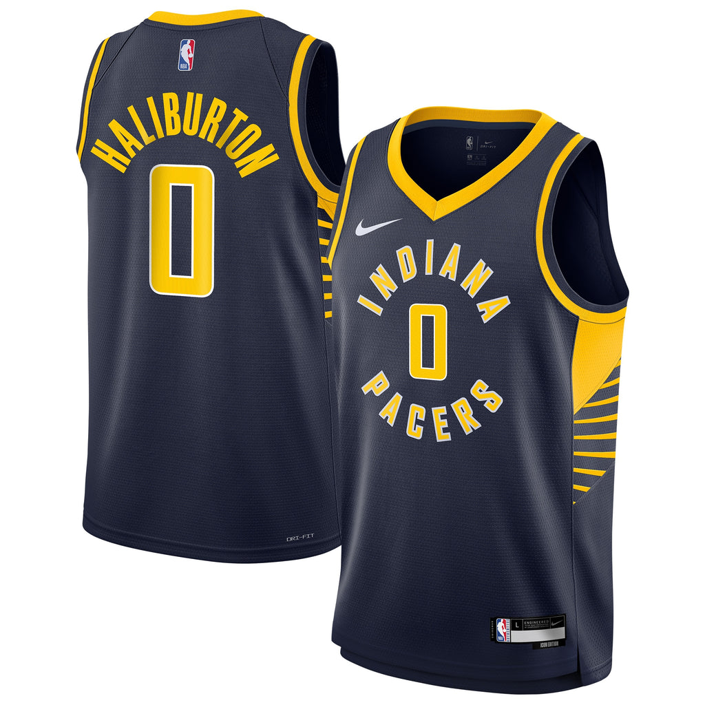 Indiana Pacers NBA Icon Swingman Jersey - Tyrese Haliburton - Youth NBA Team Jersey Basketball Fan Apparel