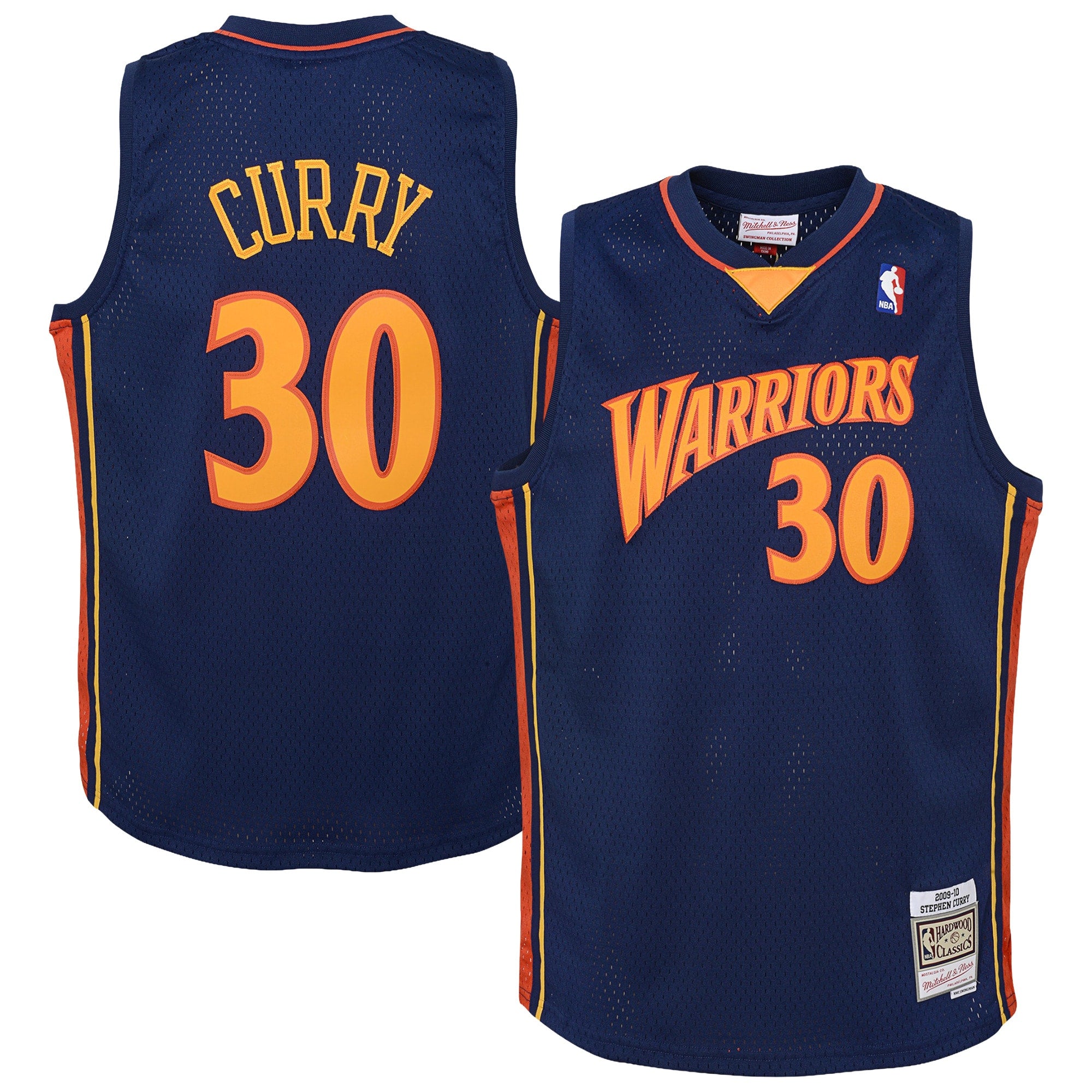 Golden State Warriors Mitchell & Ness Swingman Road 2009 Jersey - Stephen Curry - Youth NBA Team Jersey Basketball Fan Apparel