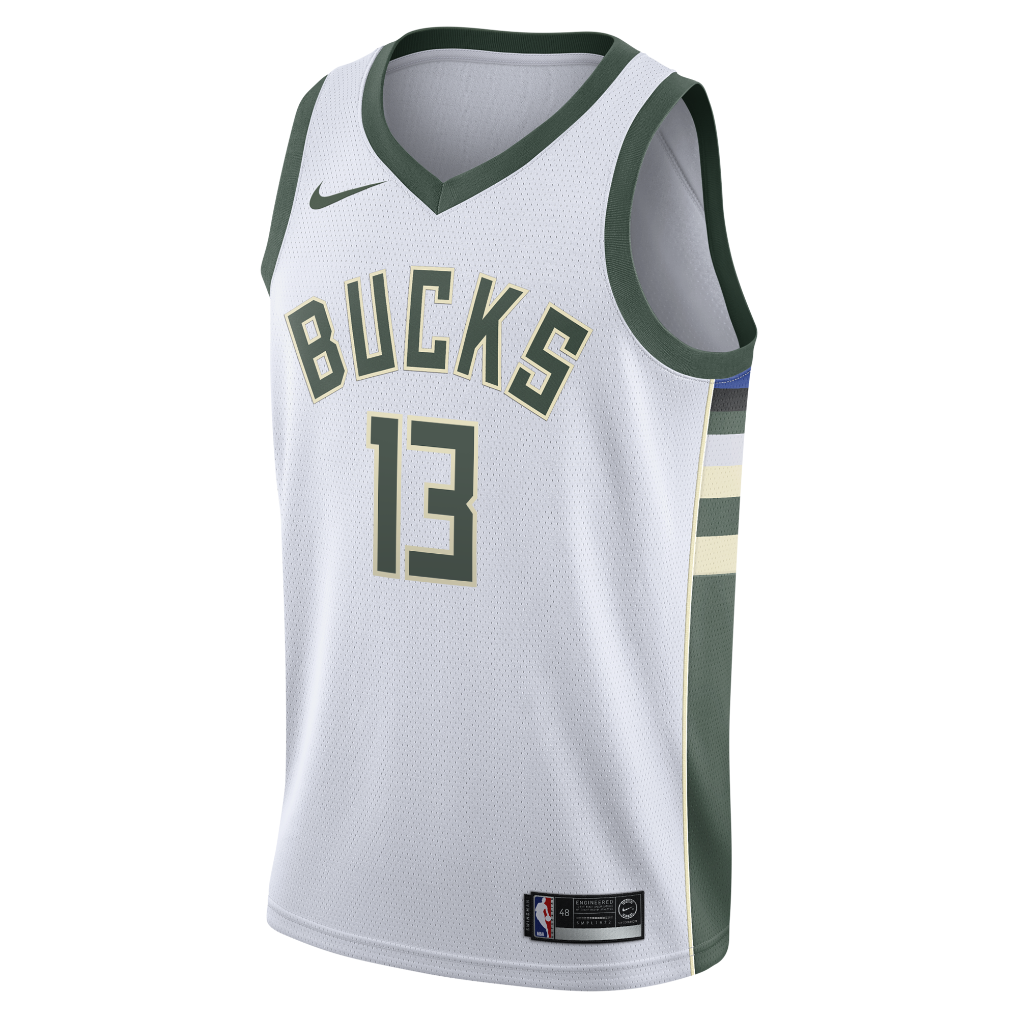 Milwaukee Bucks Nike Association Edition Swingman Jersey - White - Ryan Rollins - Youth NBA Team Jersey Basketball Fan Apparel