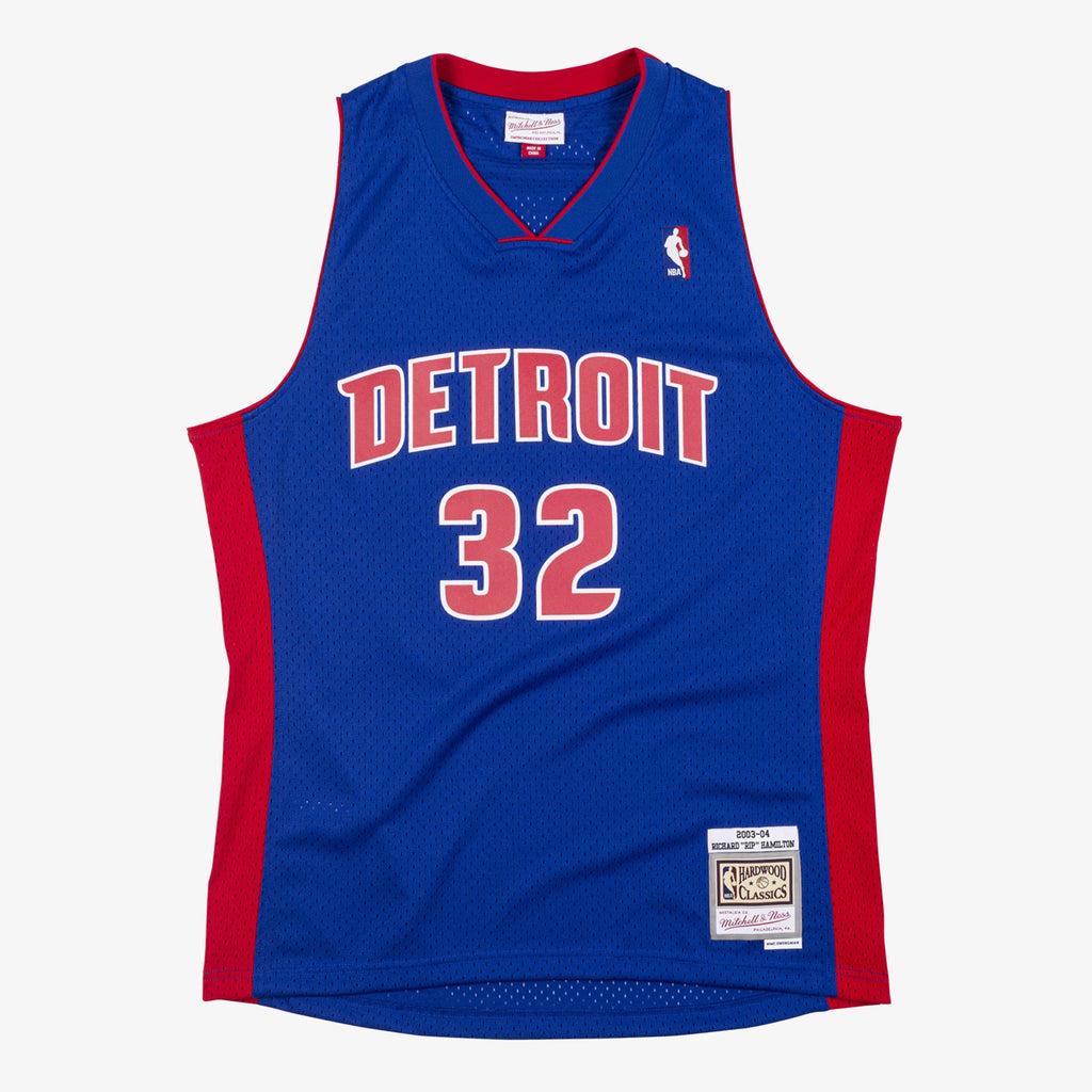 Detroit Pistons Mitchell & Ness Richard Hamilton 2003 Swingman Authentic Jersey - Royal Blue NBA Team Jersey Basketball Fan Apparel